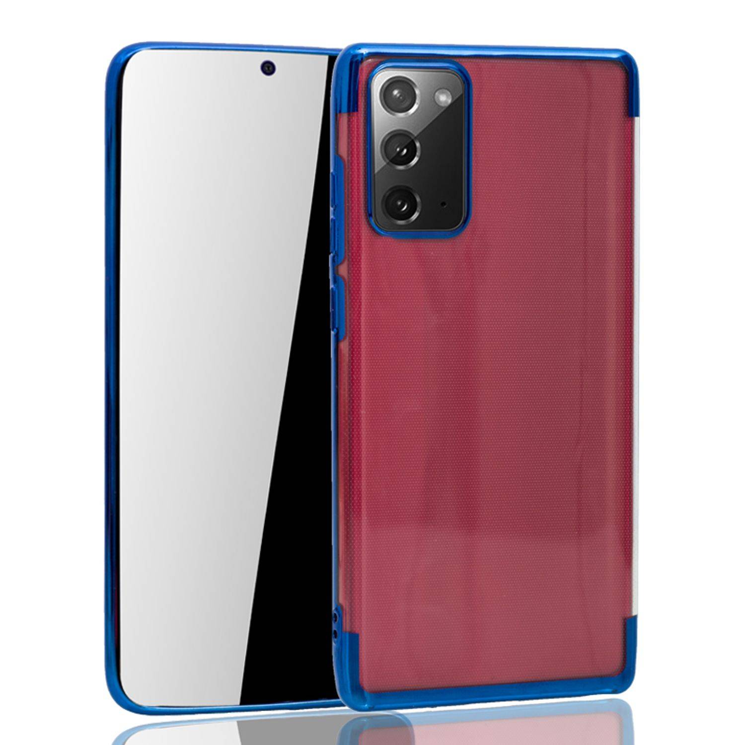 Samsung Galaxy Note 20 Handyhülle Bumper Backcover Blau
