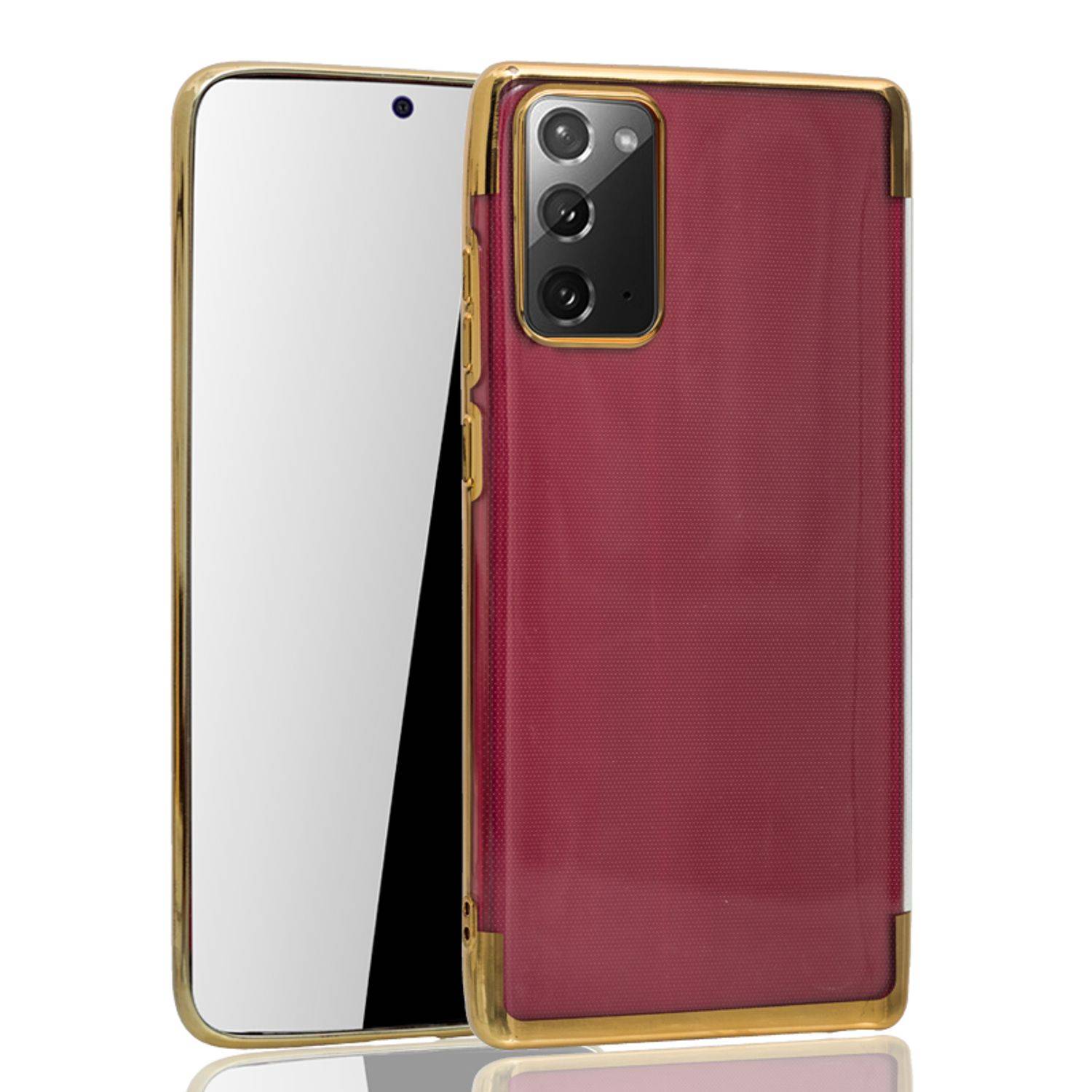 Samsung Galaxy Note 20 Handyhülle Bumper Backcover Gold