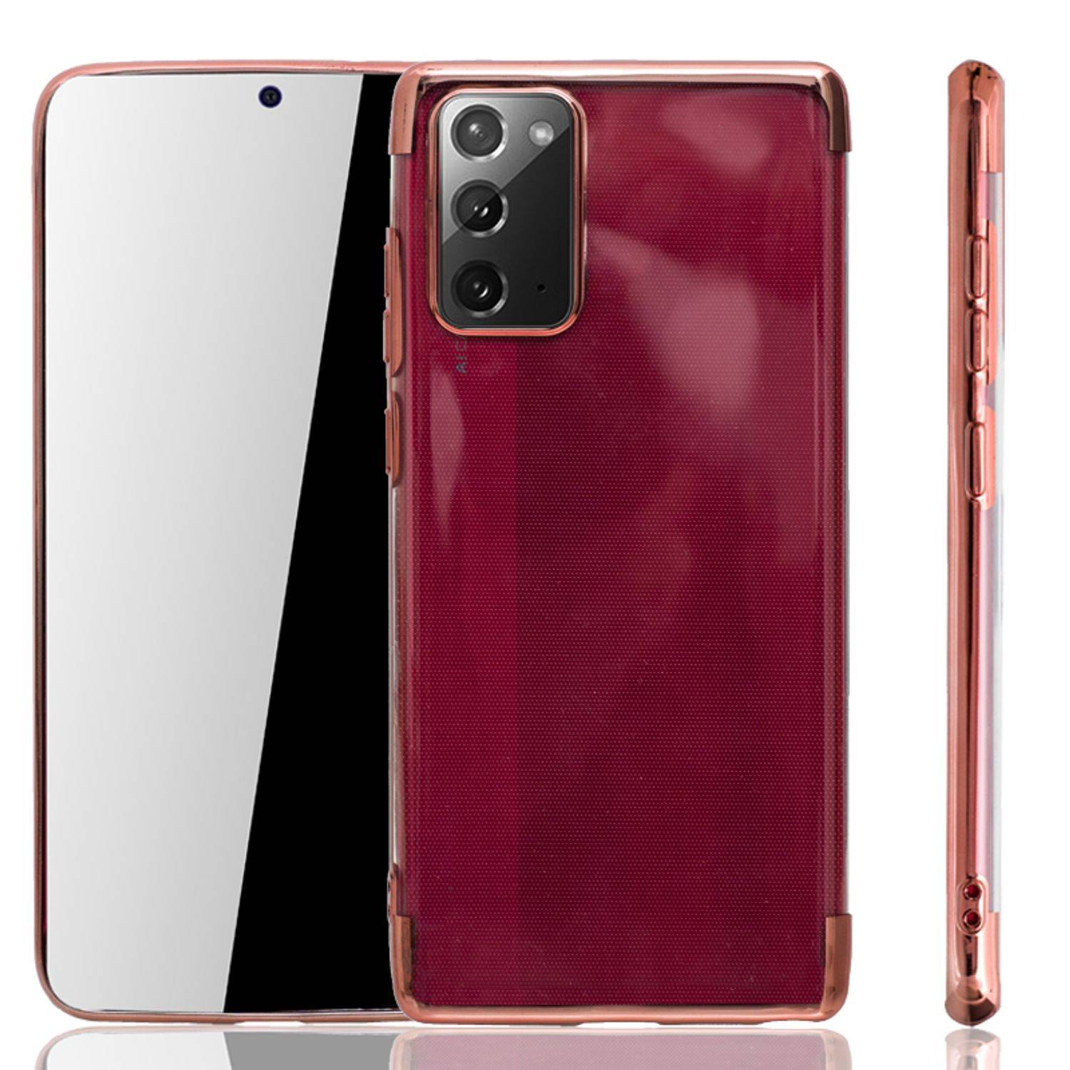 Samsung Galaxy Note 20 Handyhülle Bumper Backcover Rosa