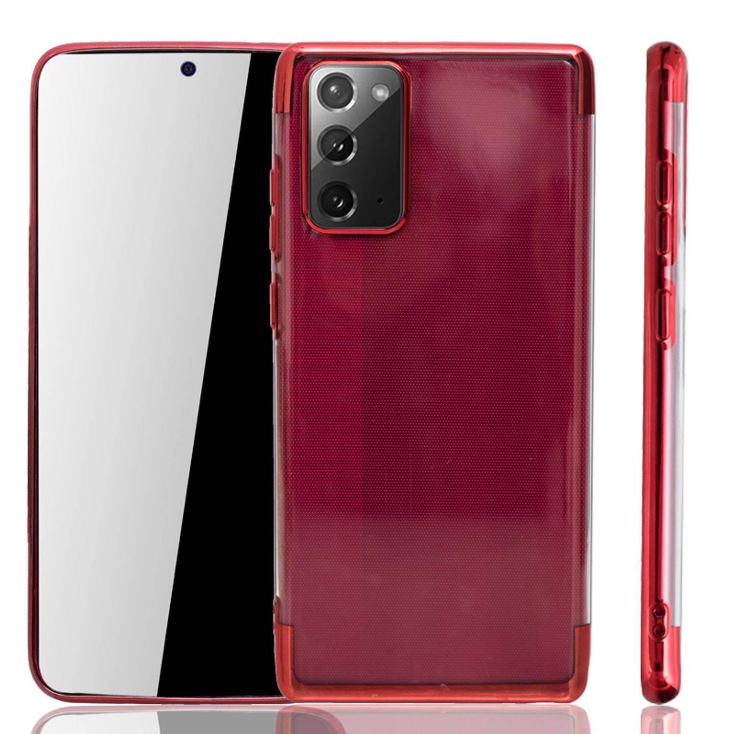Samsung Galaxy Note 20 Handyhülle Bumper Backcover Rot