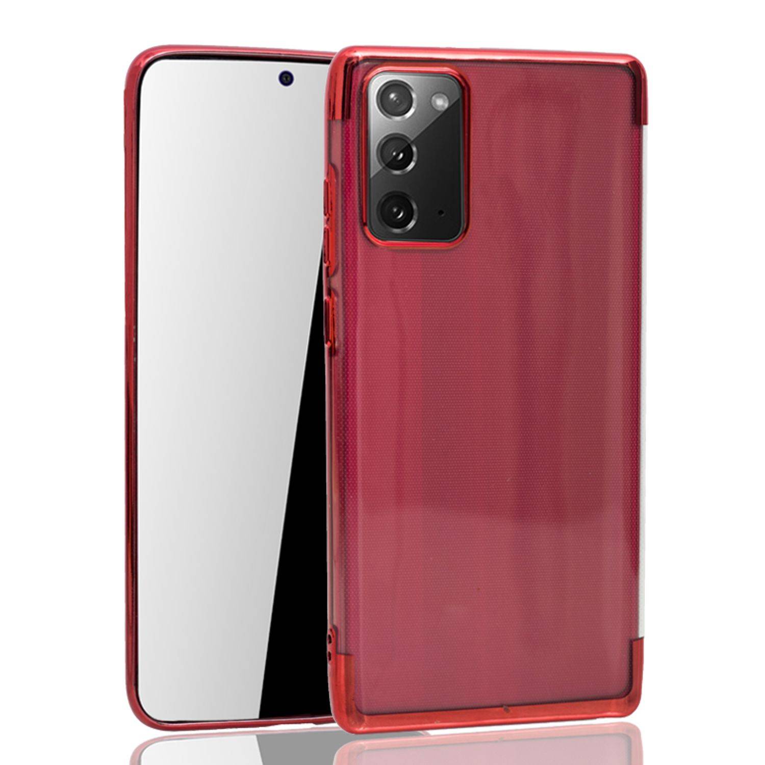 Samsung Galaxy Note 20 Handyhülle Bumper Backcover Rot