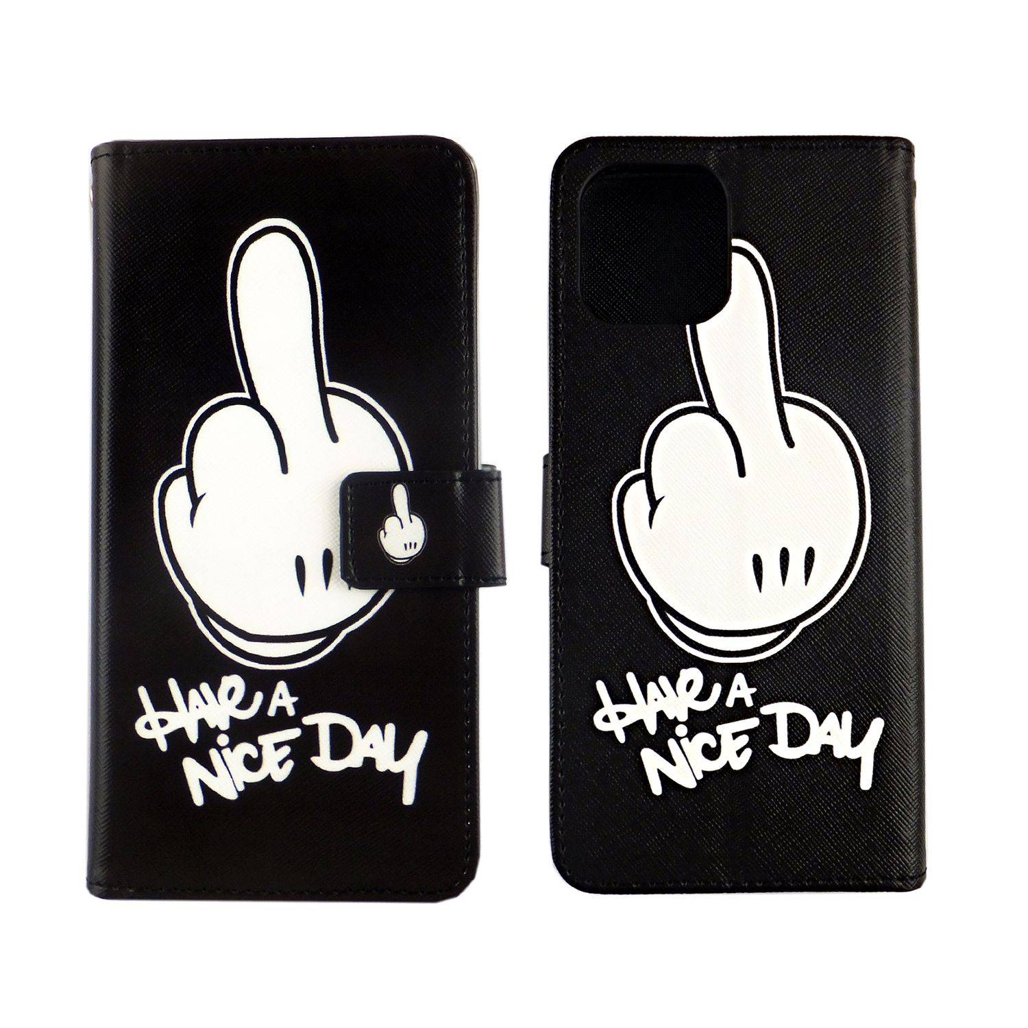 Apple iPhone 12 Mini Handyhülle Bookcover Schwarz