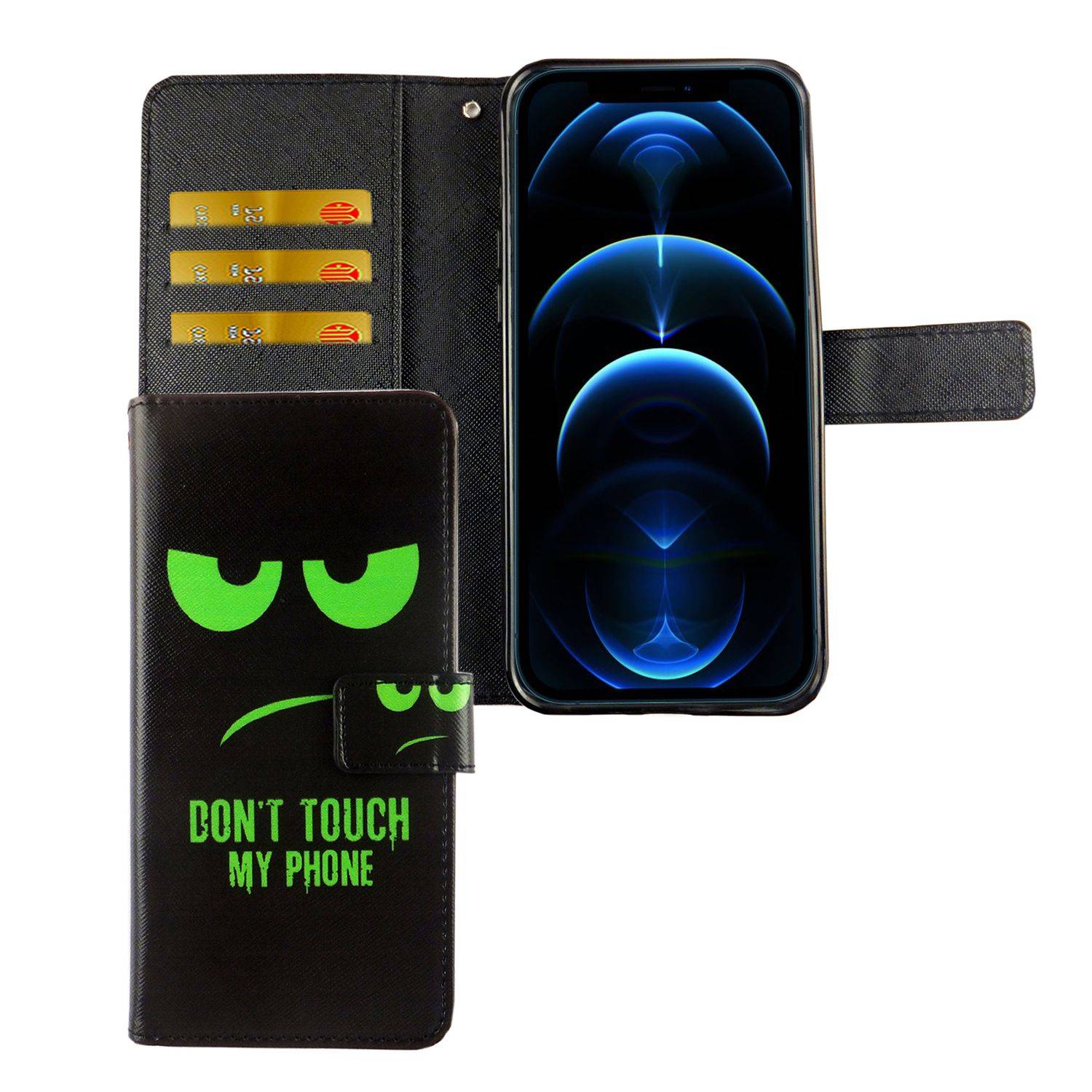 Apple iPhone 12 Pro Max Handyhülle Bookcover Grün