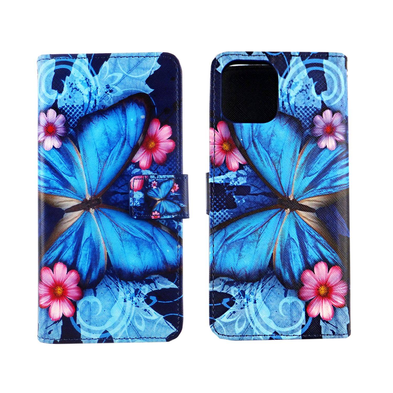 Apple iPhone 12 Pro Max Handyhülle Bookcover Blau