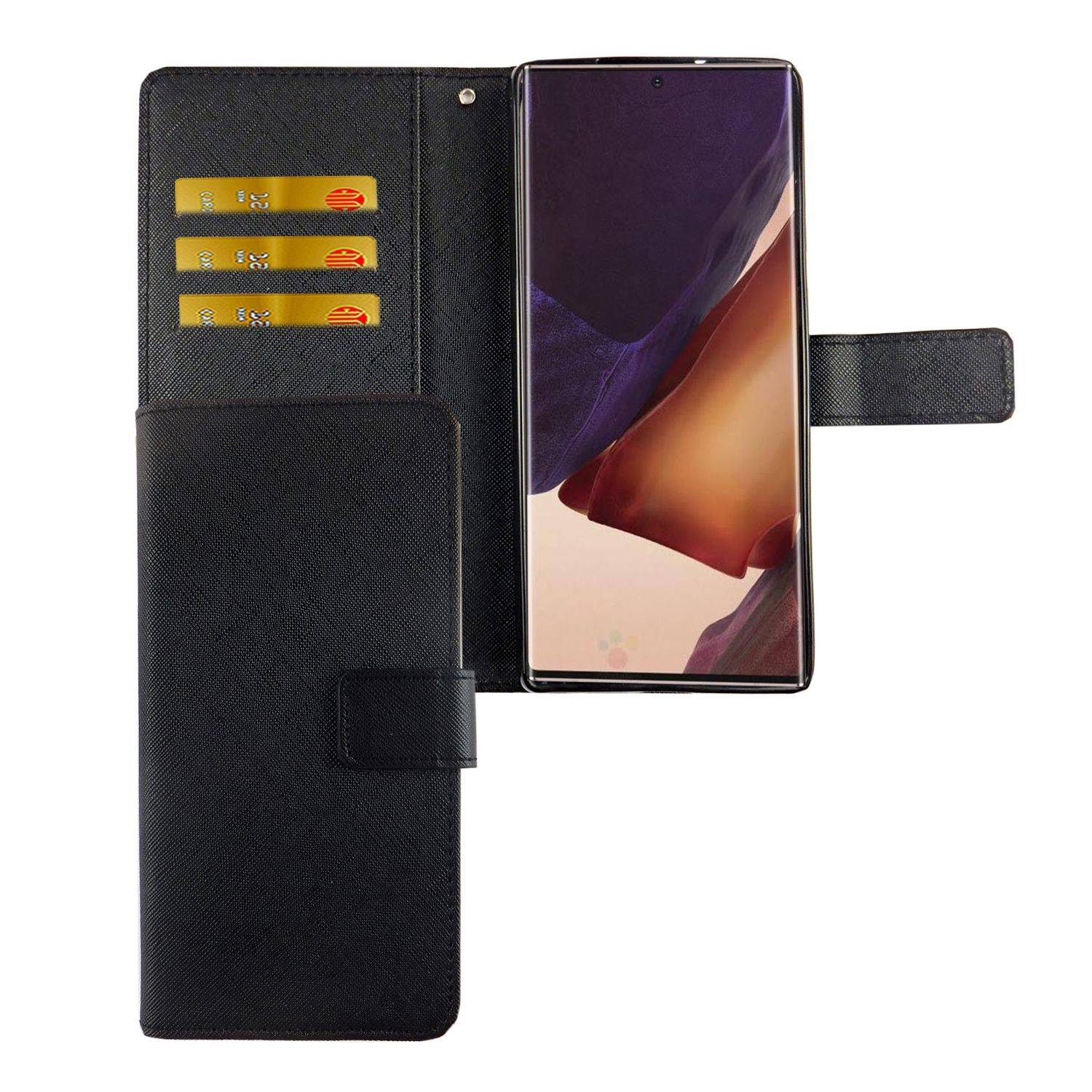 Samsung Galaxy Note 20 Handyhülle Bookcover Schwarz