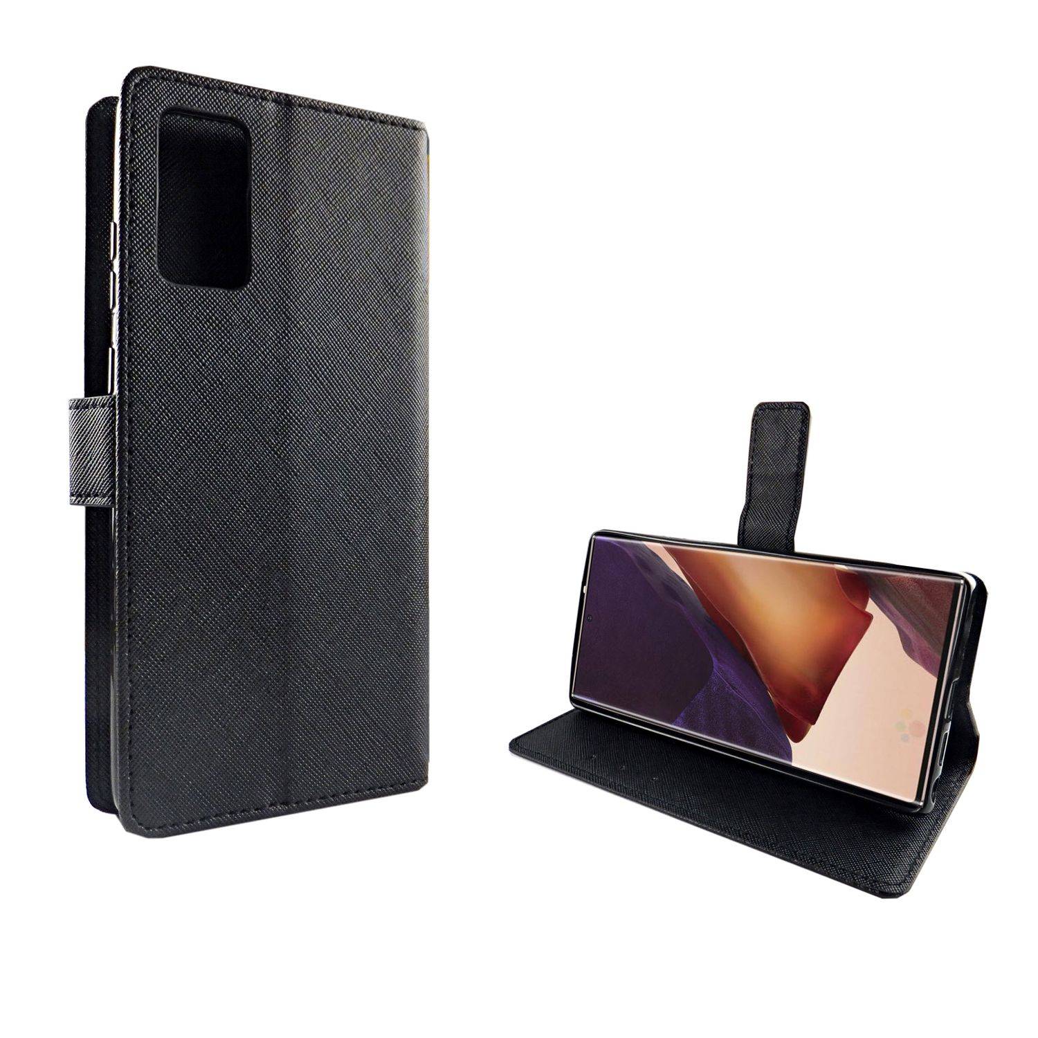 Samsung Galaxy Note 20 Handyhülle Bookcover Schwarz