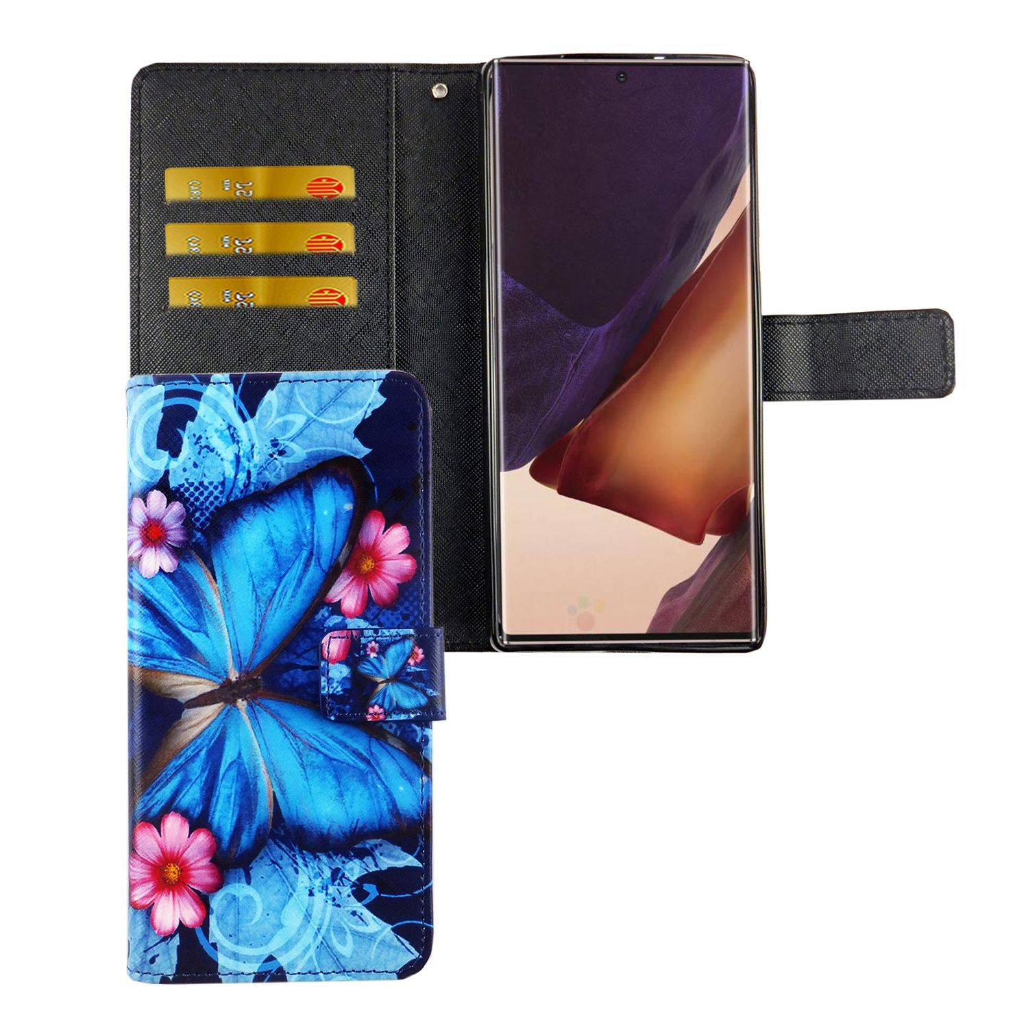 Samsung Galaxy Note 20 Handyhülle Bookcover Blau