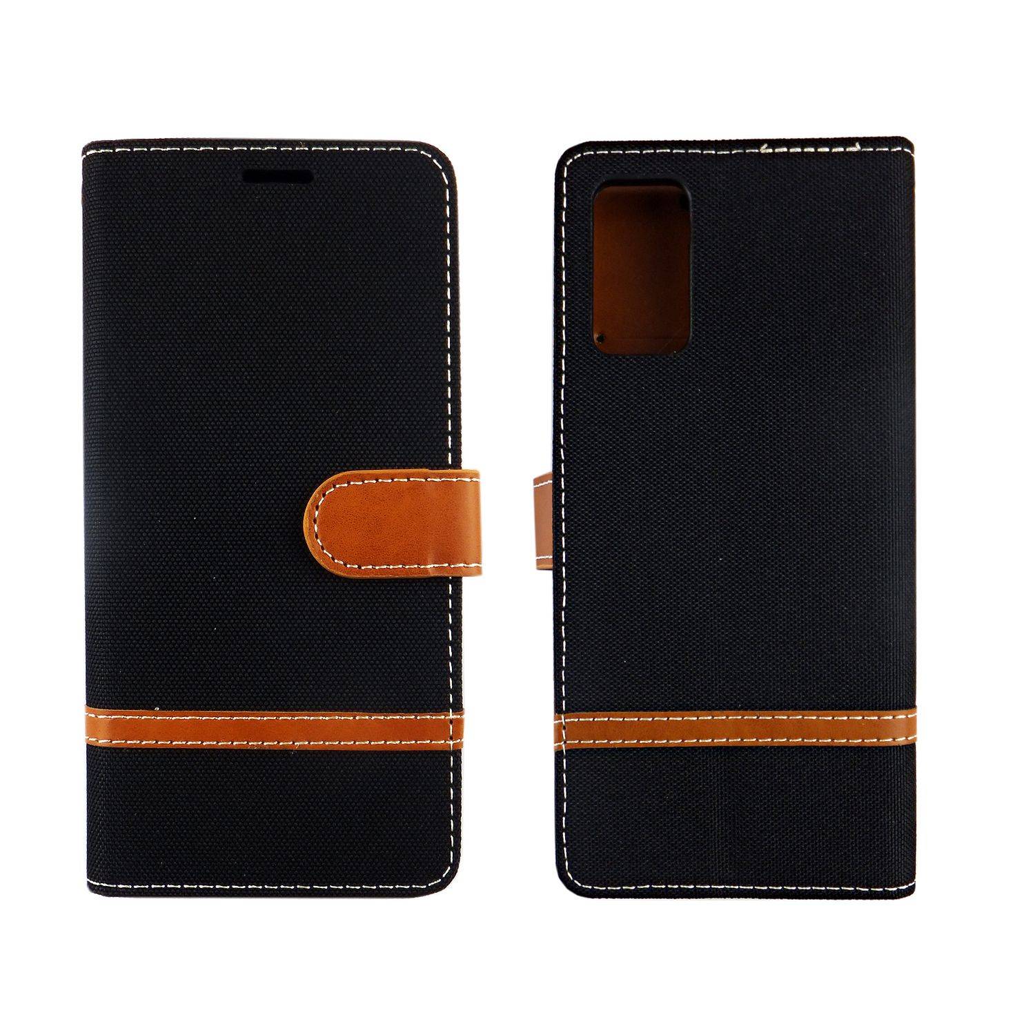Samsung Galaxy Note 20 Handyhülle Bookcover Schwarz