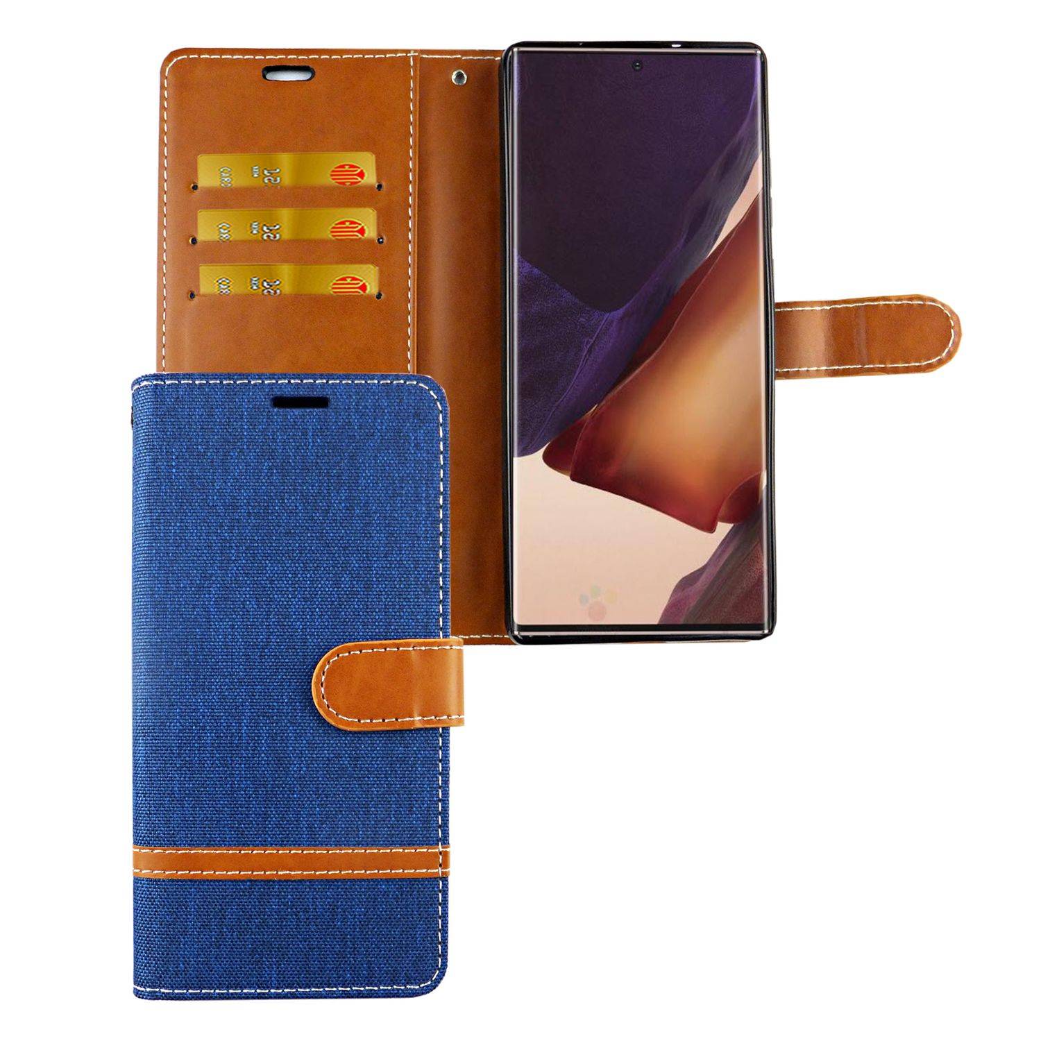 Samsung Galaxy Note 20 Handyhülle Bookcover Blau