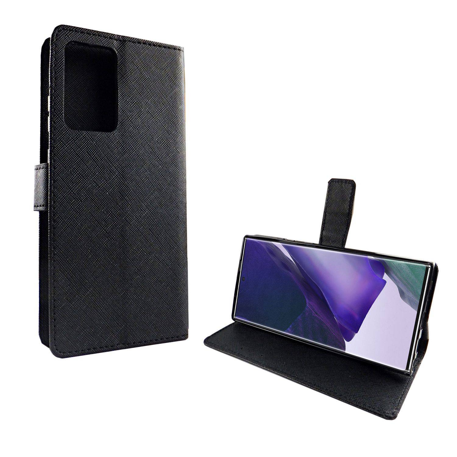 Samsung Galaxy Note 20 Ultra Handyhülle Bookcover Schwarz