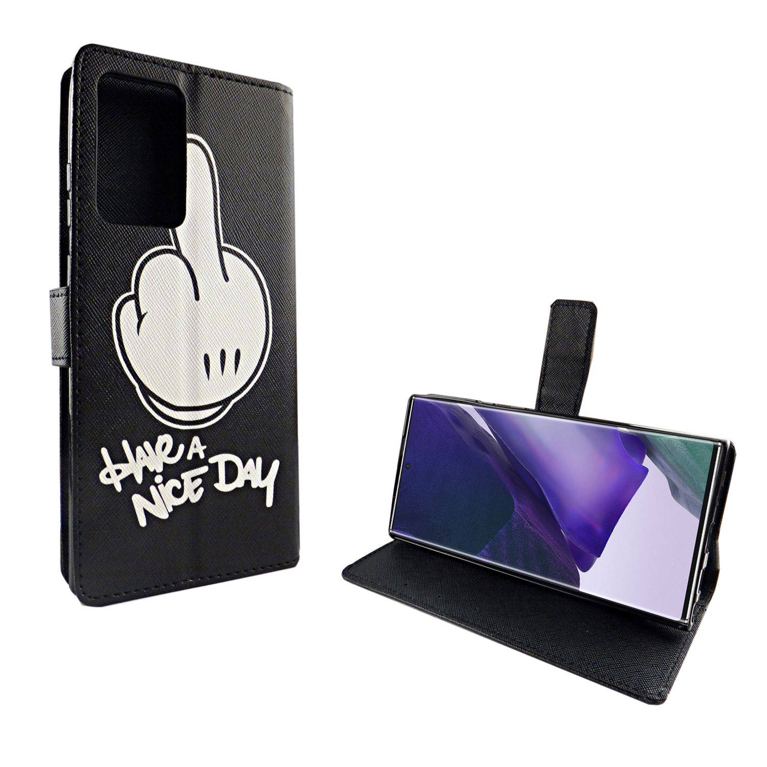 Samsung Galaxy Note 20 Ultra Handyhülle Bookcover Schwarz