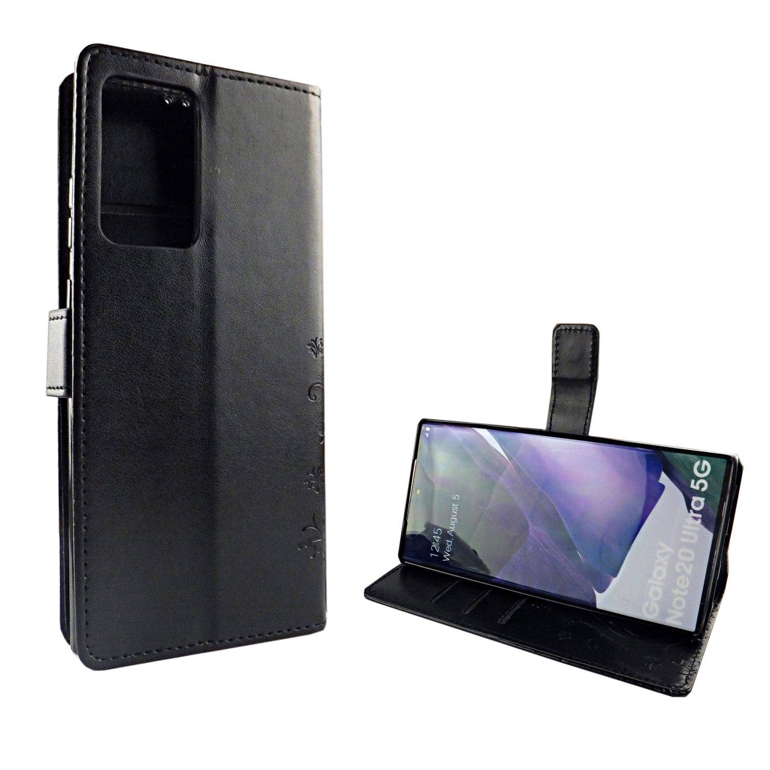 Samsung Galaxy Note 20 Ultra Handyhülle Bookcover Schwarz