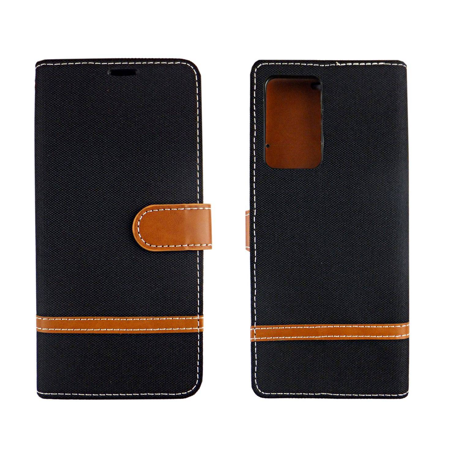 Samsung Galaxy Note 20 Ultra Handyhülle Bookcover Schwarz