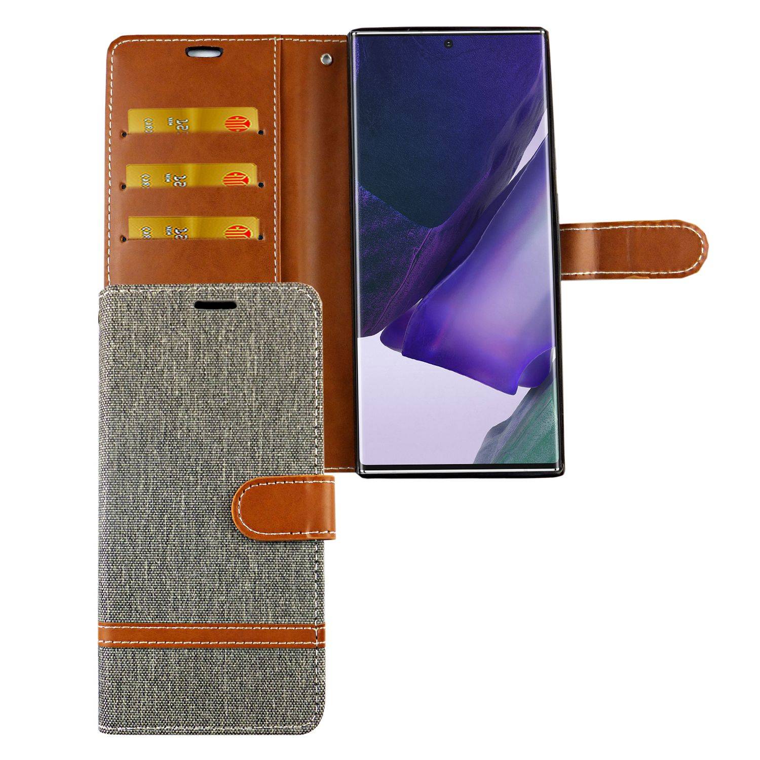 Samsung Galaxy Note 20 Ultra Handyhülle Bookcover Grau