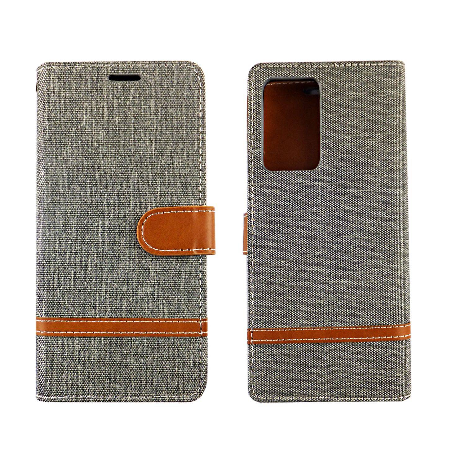 Samsung Galaxy Note 20 Ultra Handyhülle Bookcover Grau