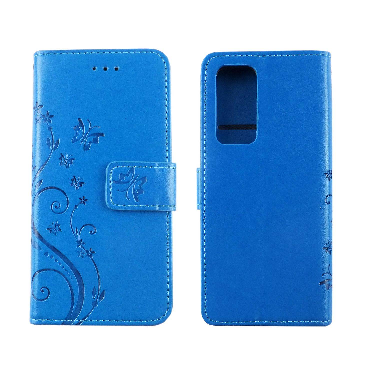Huawei P40 Handyhülle Bookcover Blau