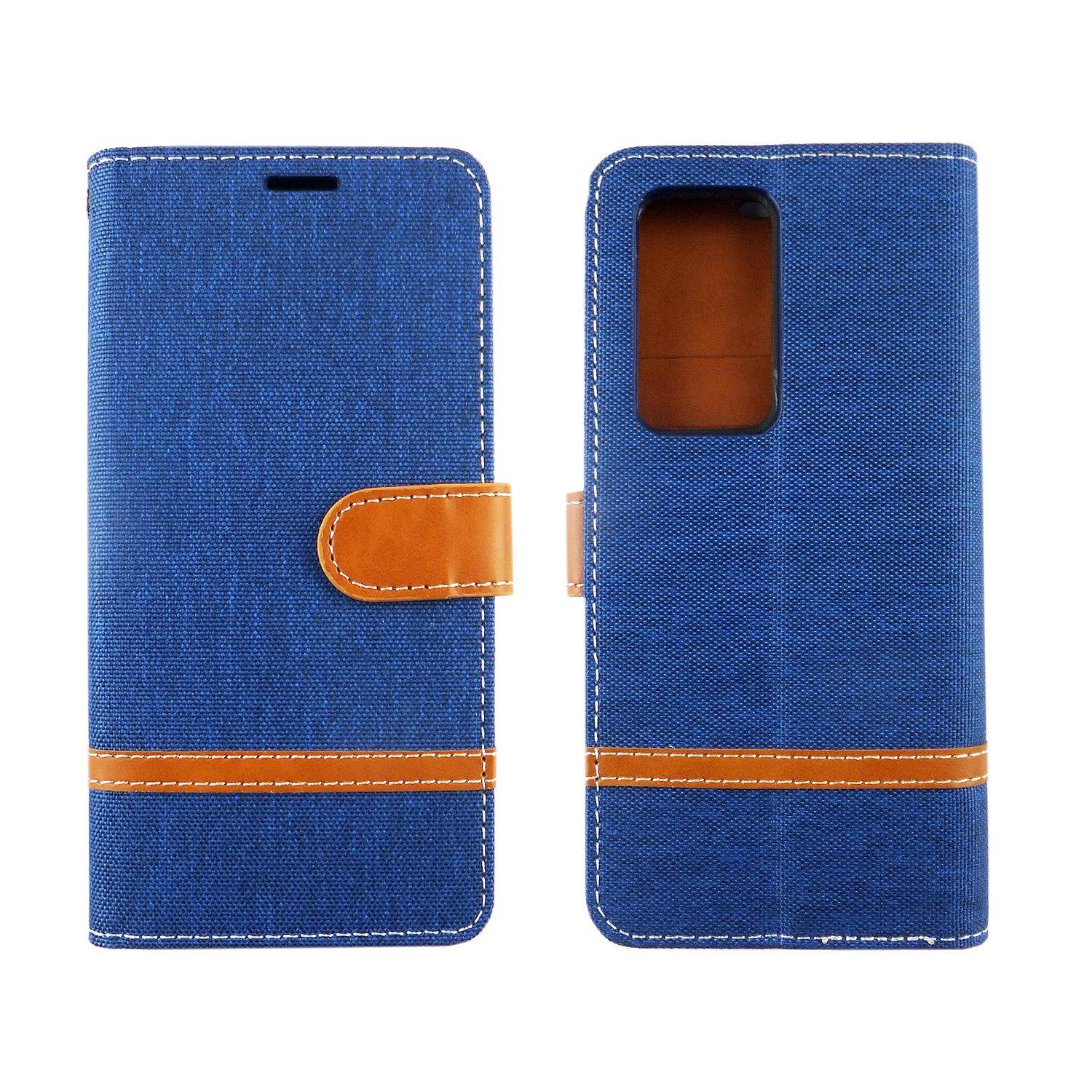 Huawei P40 Pro Handyhülle Bookcover Blau
