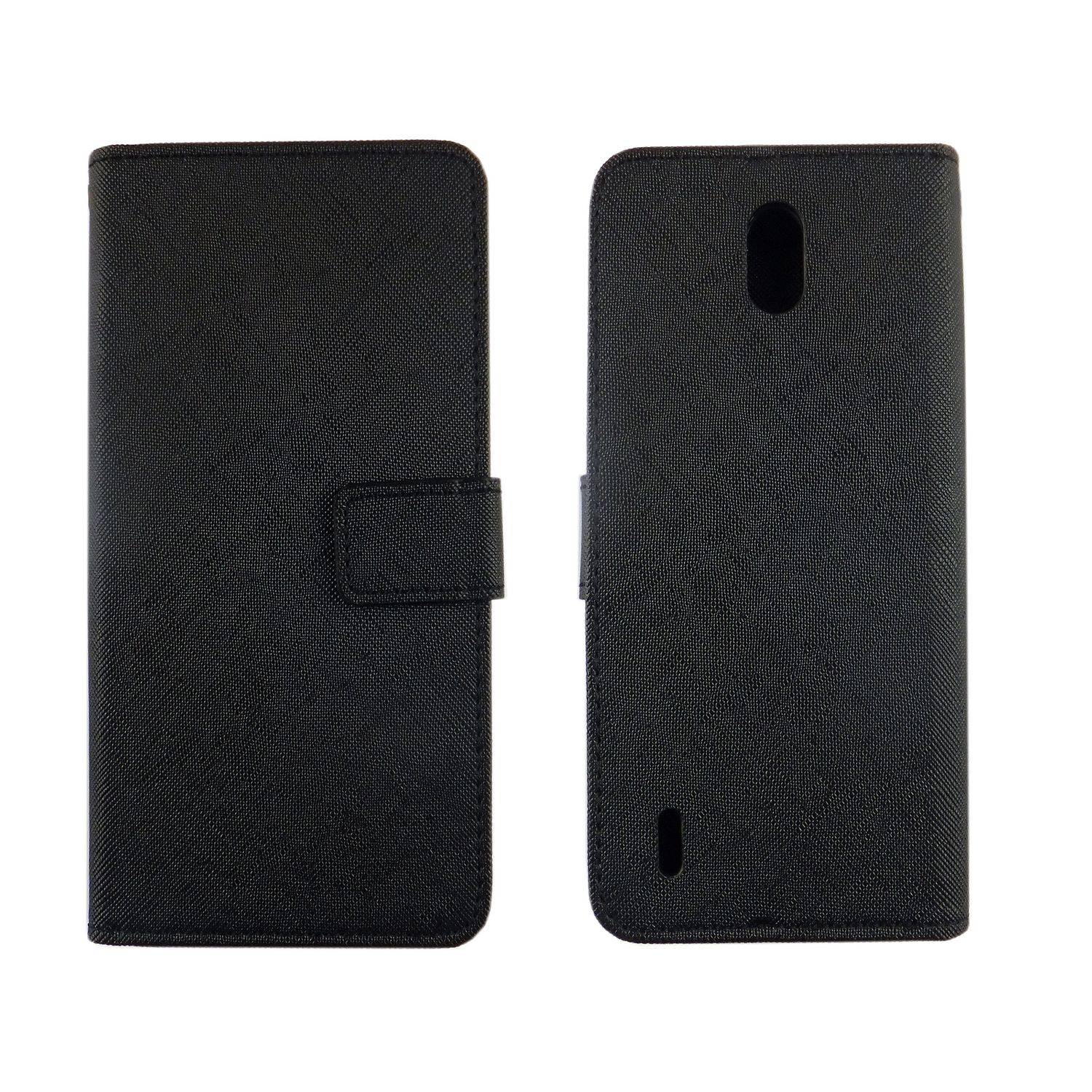 Nokia 1.3 Handyhülle Bookcover Schwarz