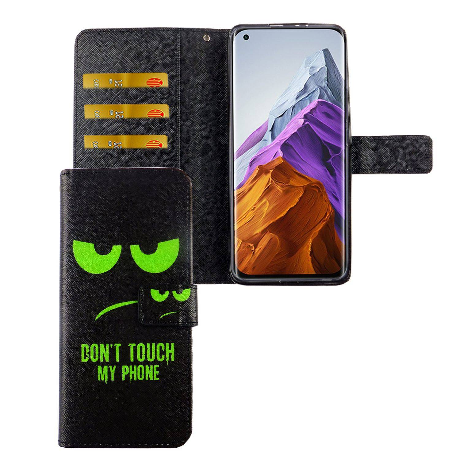 Xiaomi Mi 11 Handyhülle Bookcover Schwarz