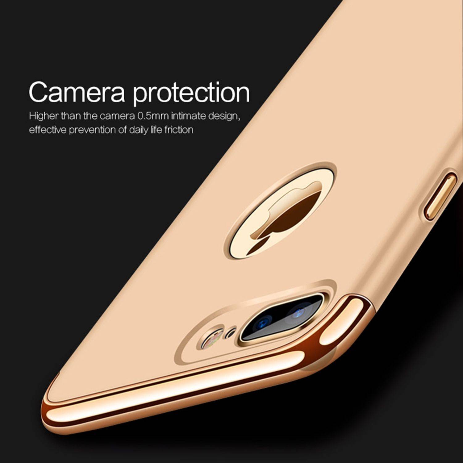 Apple iPhone 8 Plus Handyhülle Backcover Gold