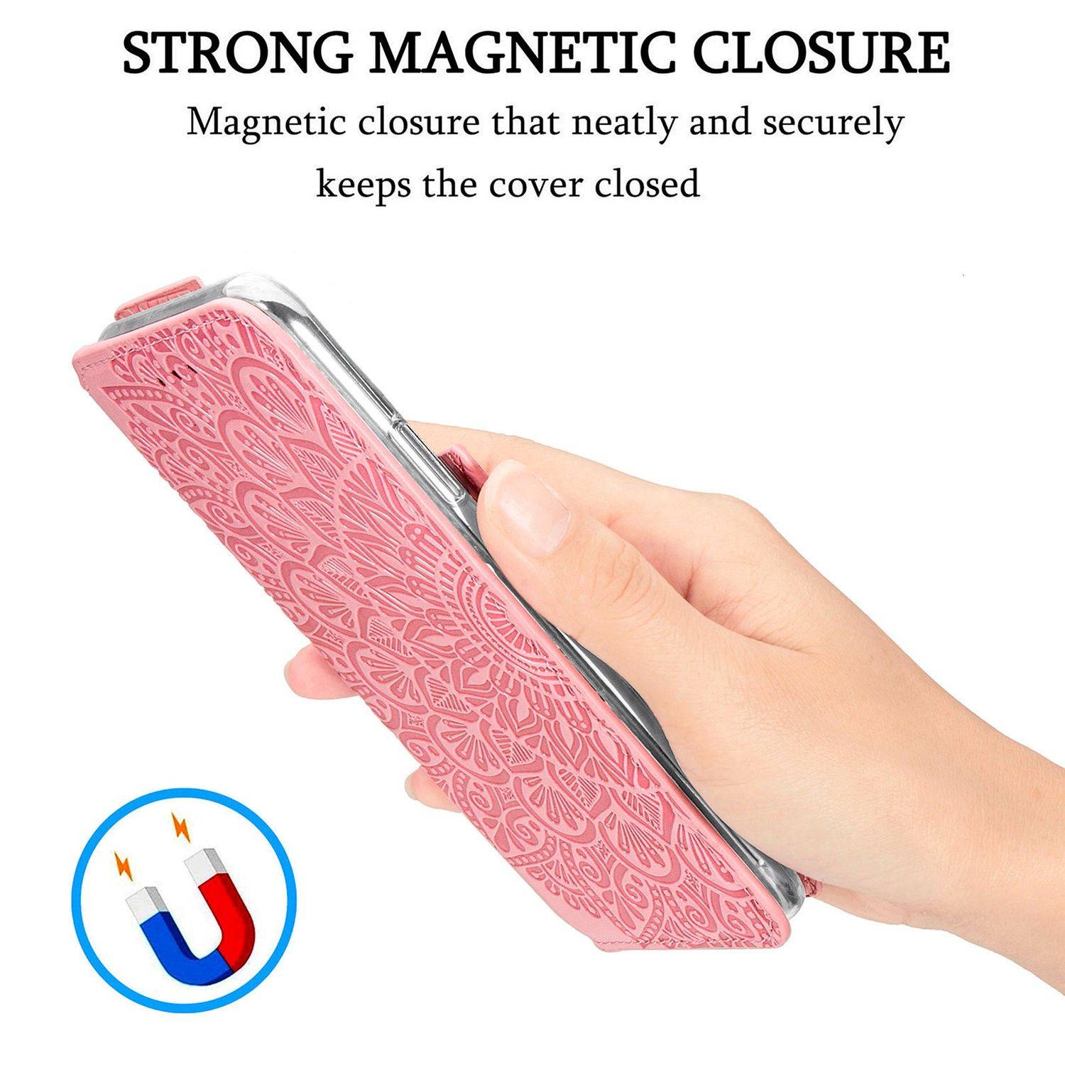 Samsung Galaxy S21 Plus Handyhülle Bookcover Rosa