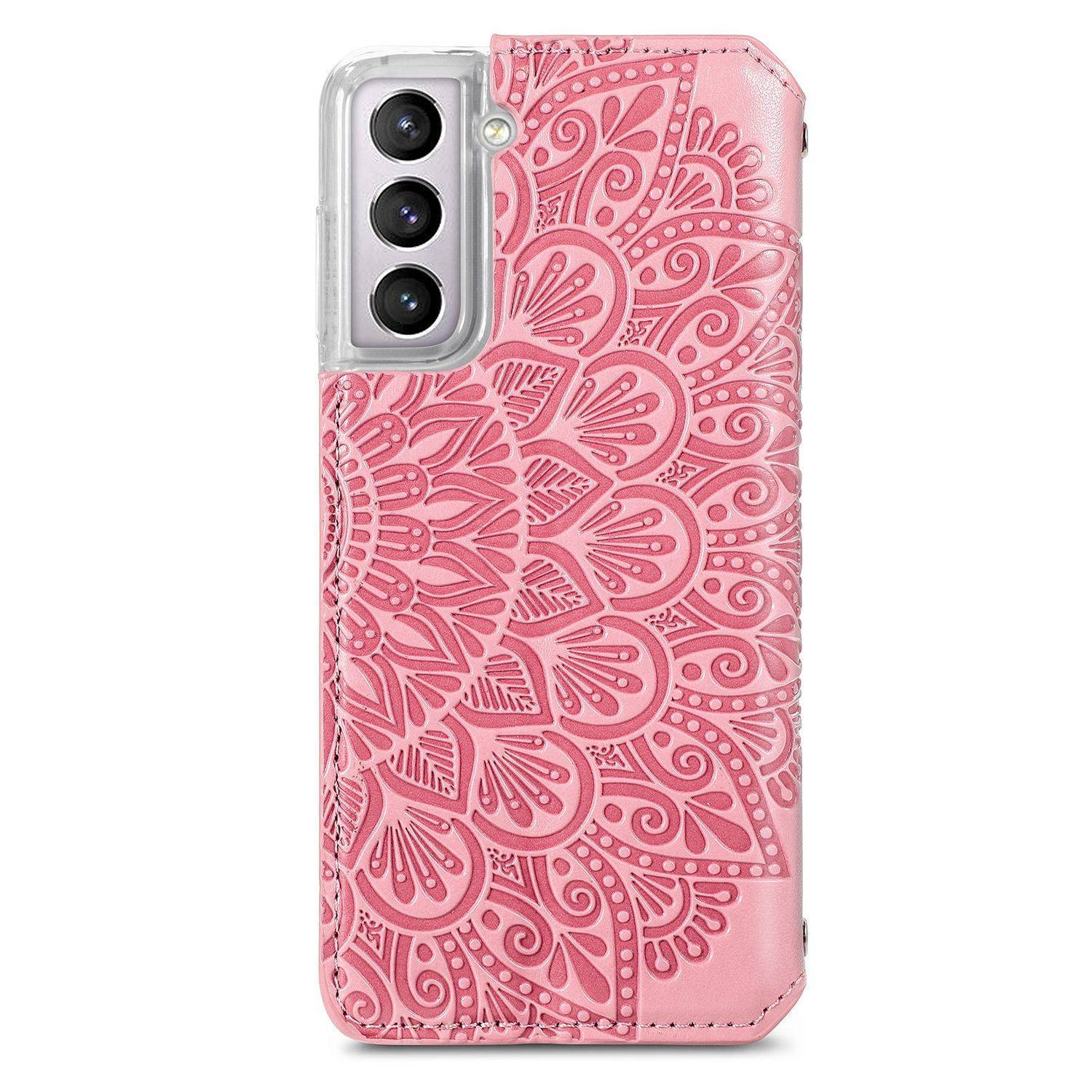 Samsung Galaxy S21 Plus Handyhülle Bookcover Rosa