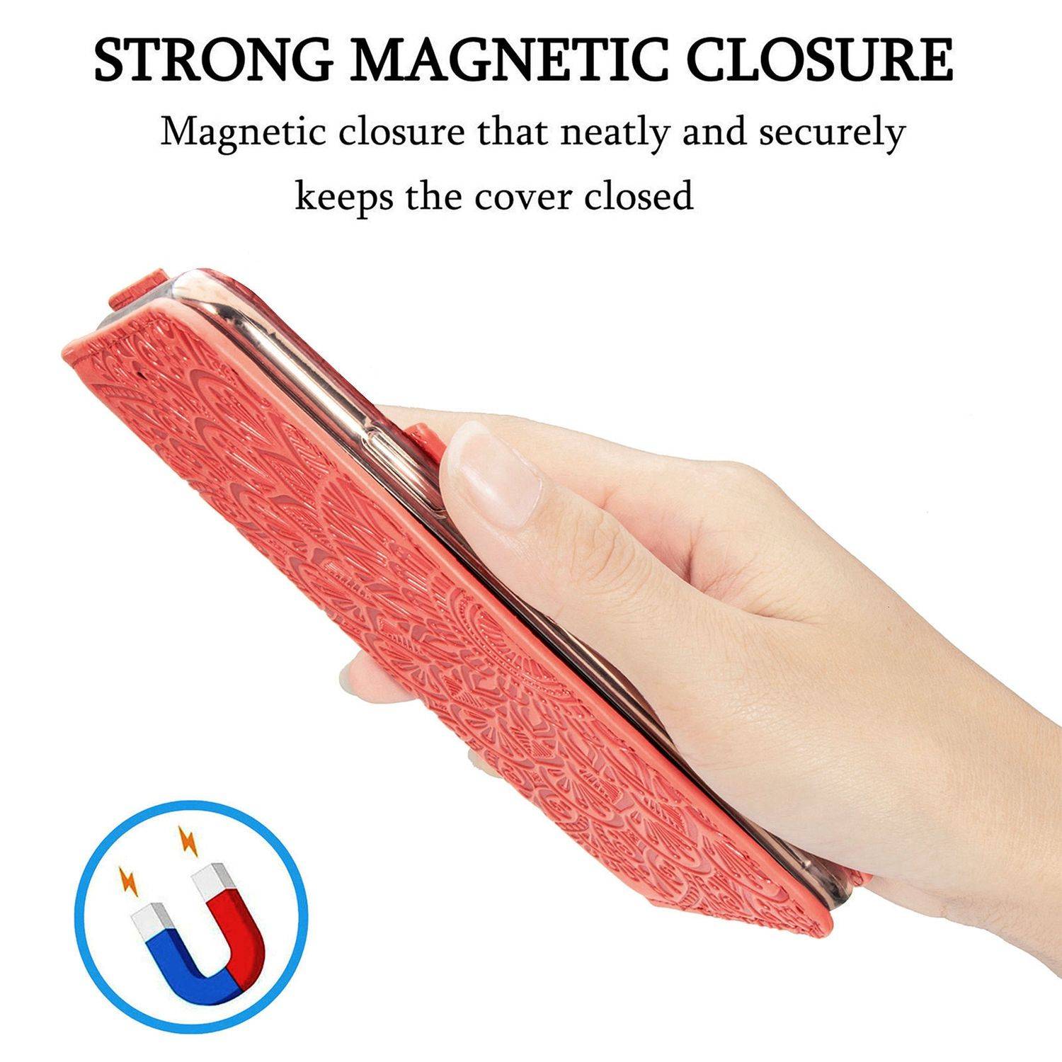 Samsung Galaxy S21 Plus Handyhülle Bookcover Rot