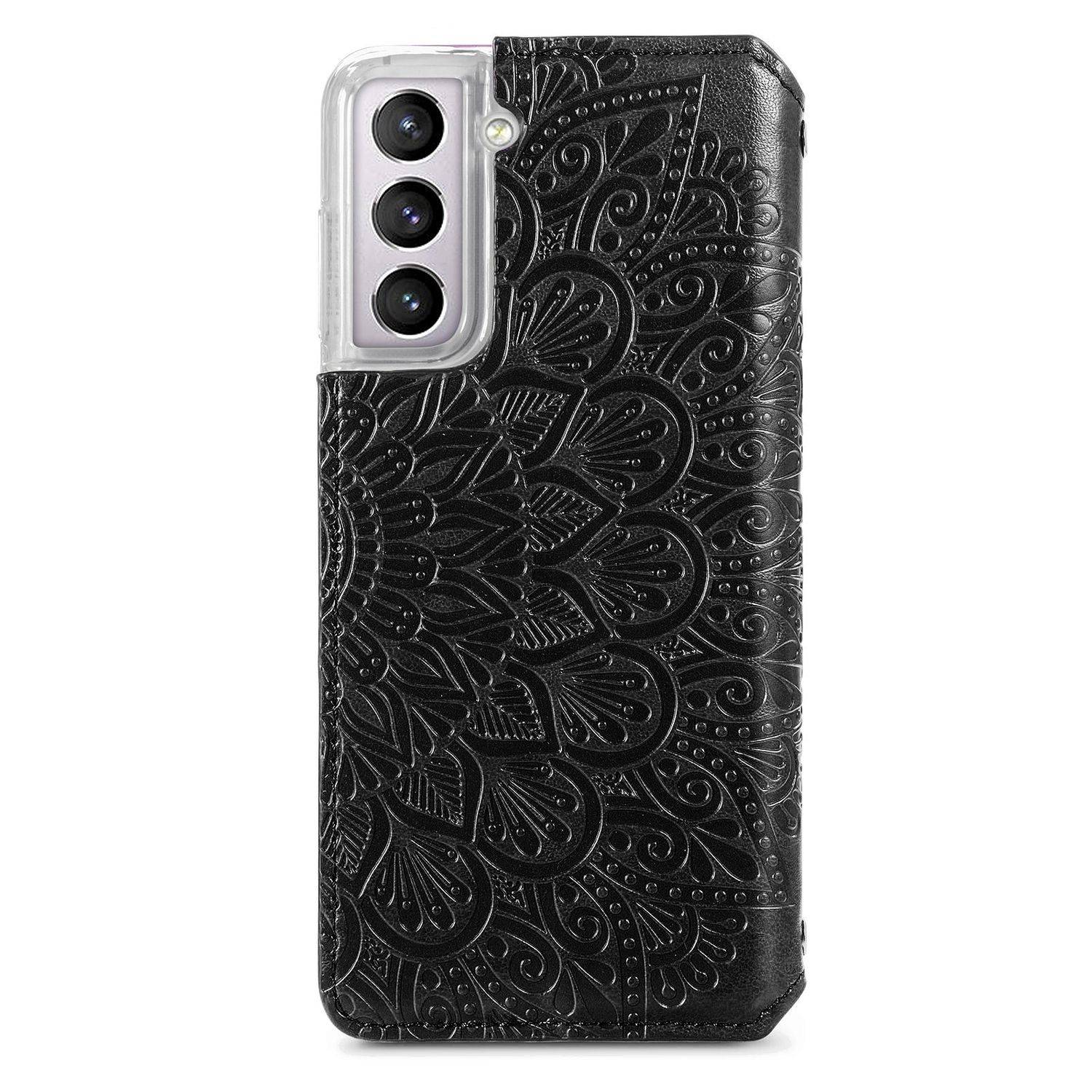 Samsung Galaxy S21 Plus Handyhülle Bookcover Schwarz
