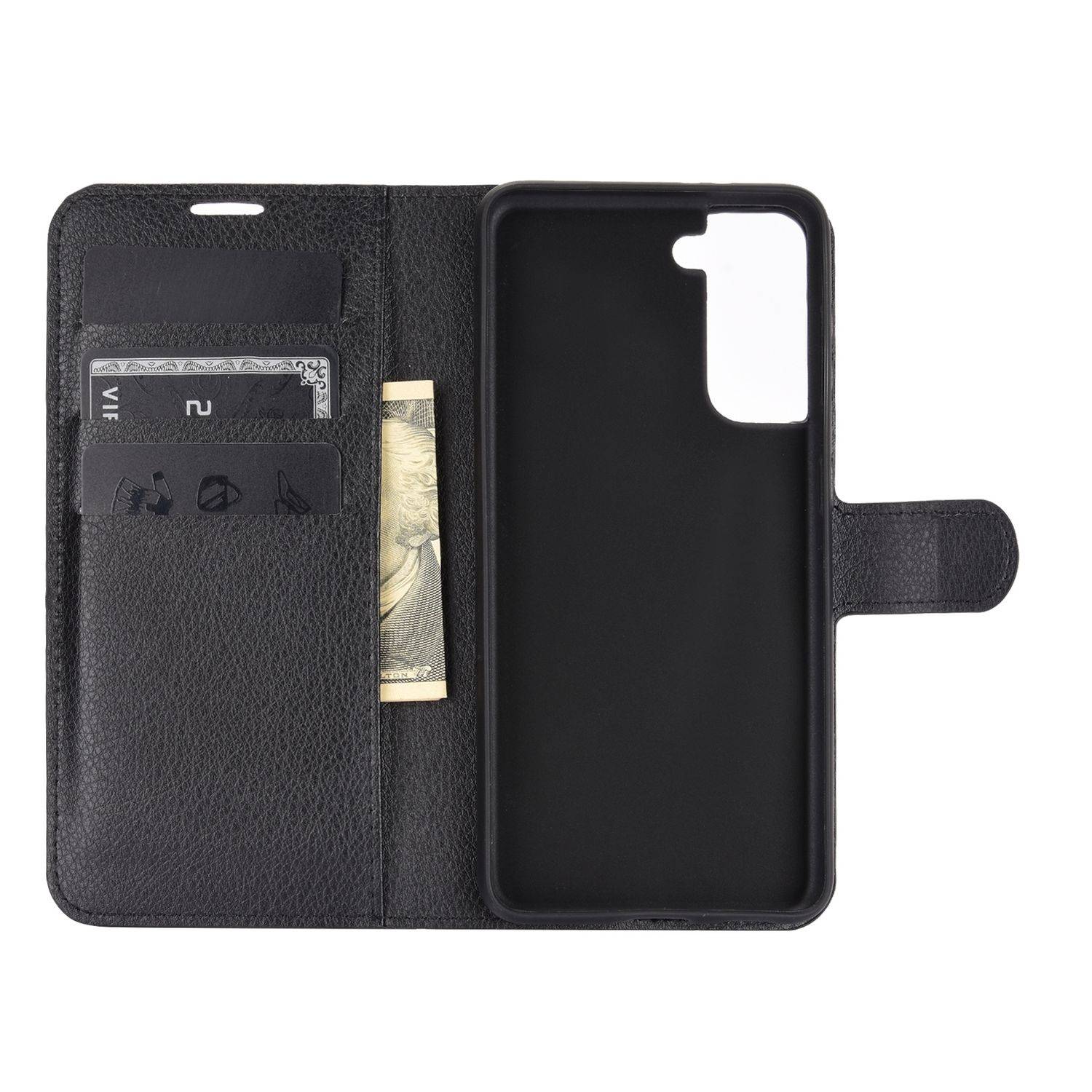 Samsung Galaxy S21 Plus Handyhülle Bookcover Schwarz