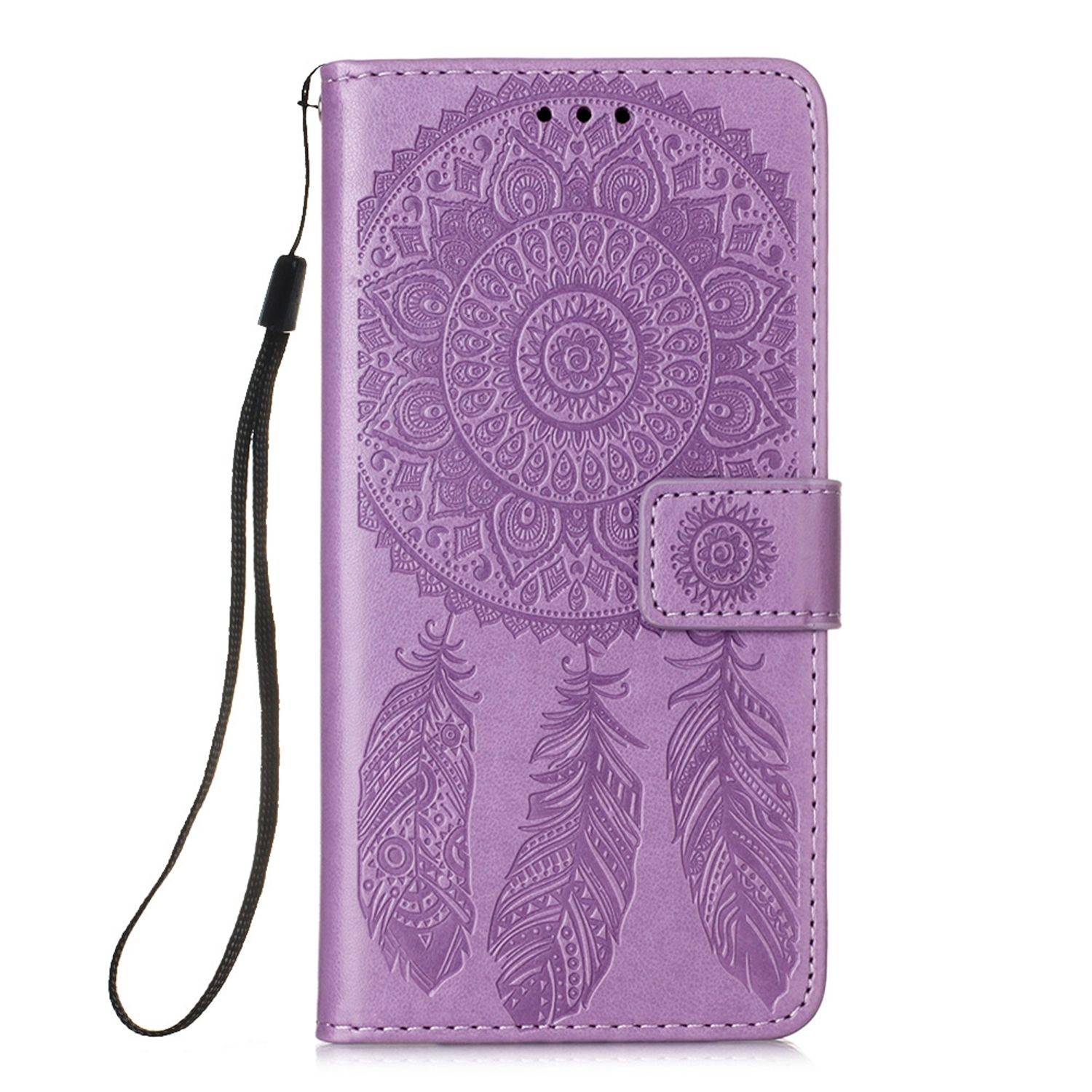 Xiaomi Mi 10 Lite 5G Handyhülle Bookcover Violett