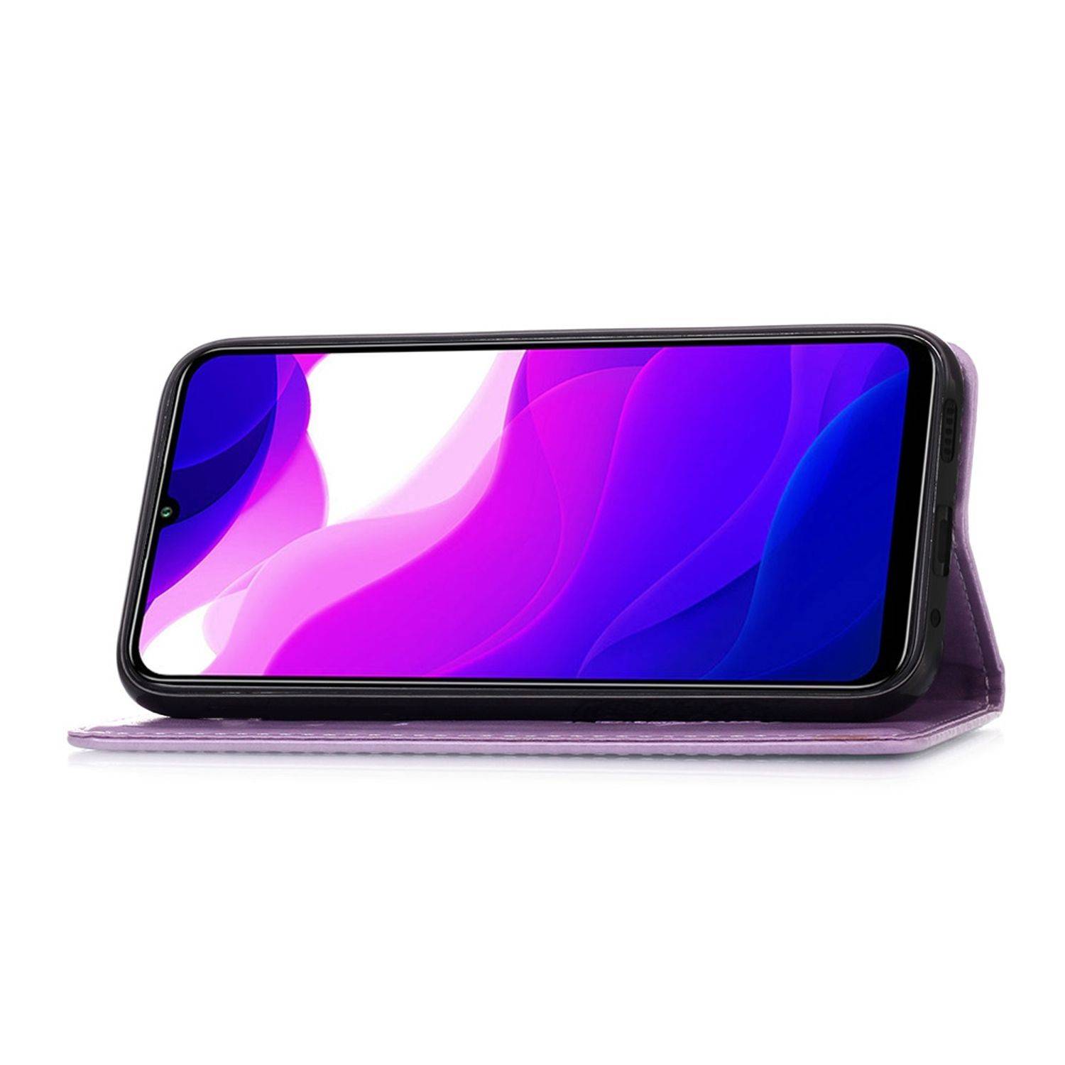 Xiaomi Mi 10 Lite 5G Handyhülle Bookcover Violett