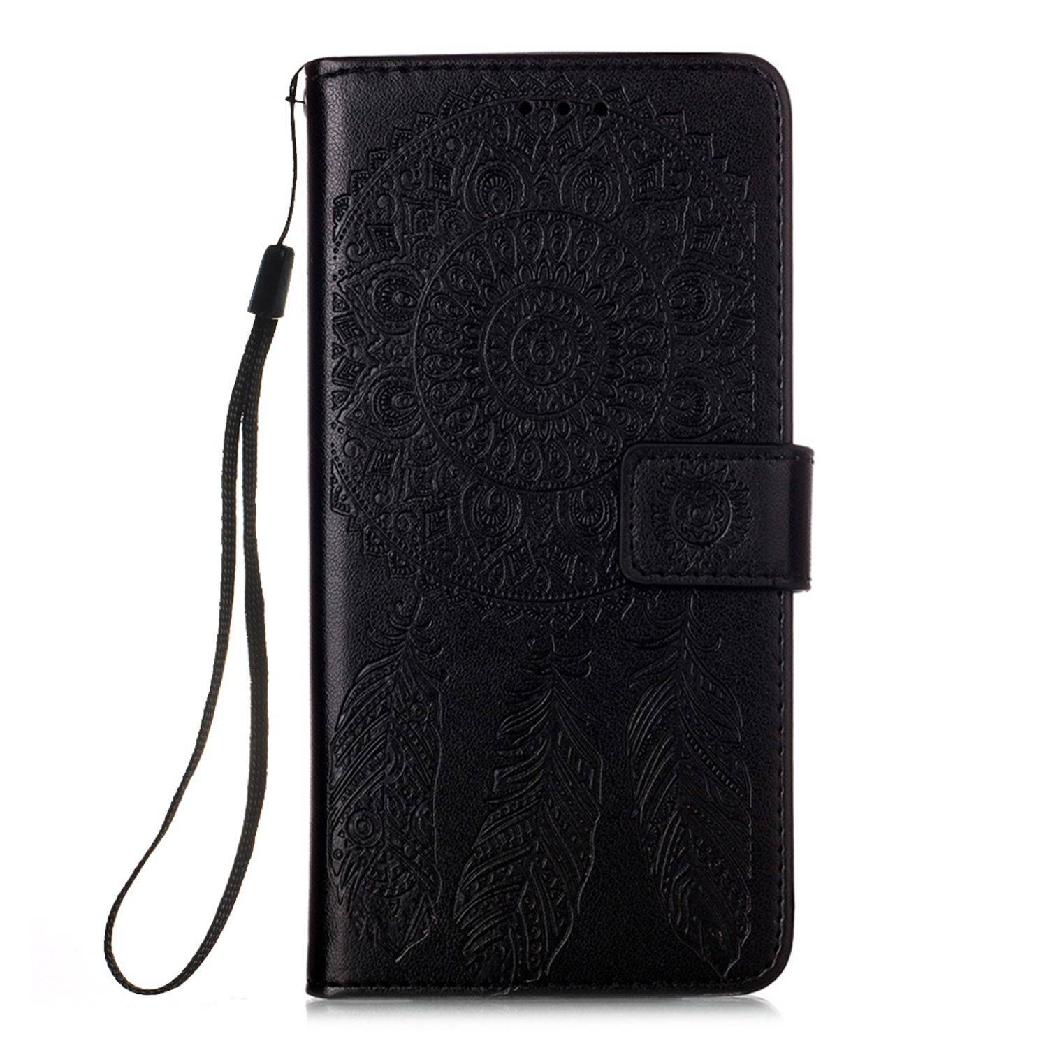 Xiaomi Mi 10 Lite 5G Handyhülle Bookcover Schwarz