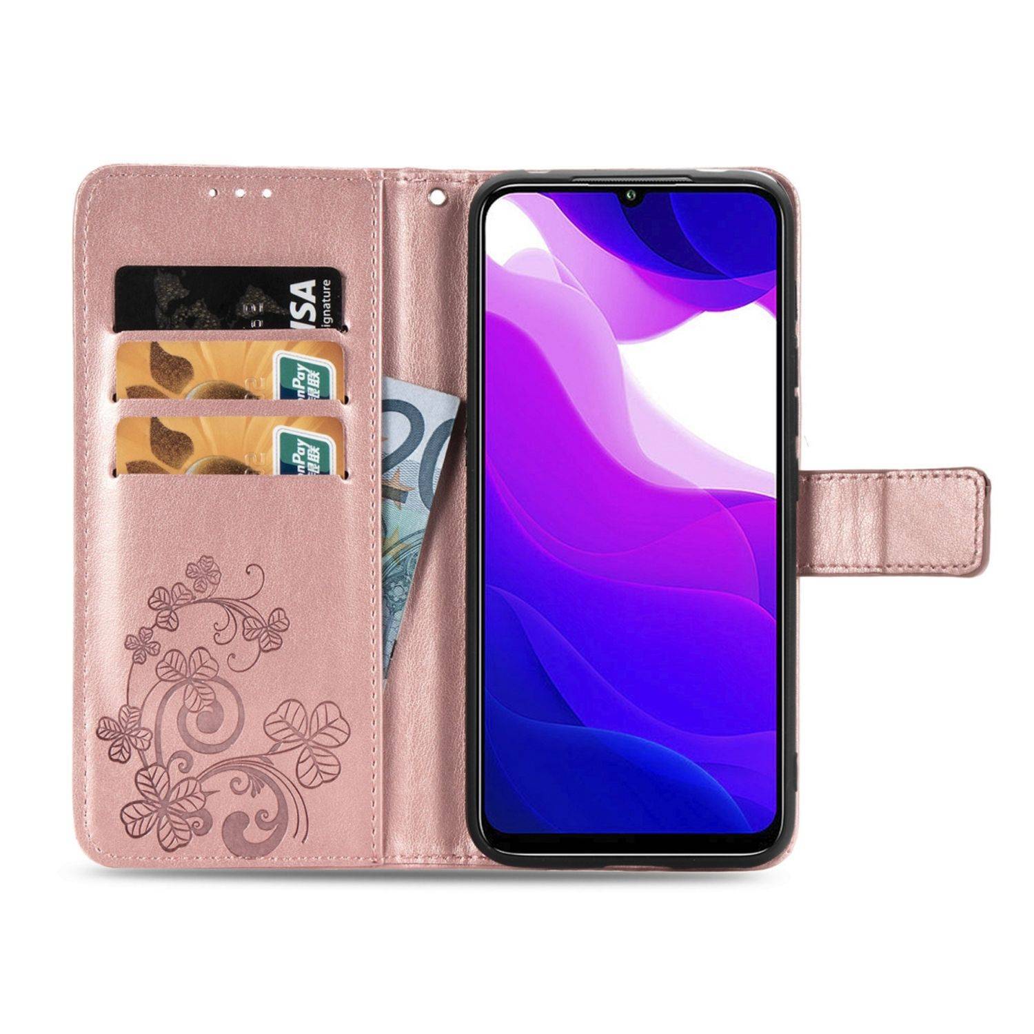 Xiaomi Mi 10 Lite 5G Handyhülle Bookcover Rosa