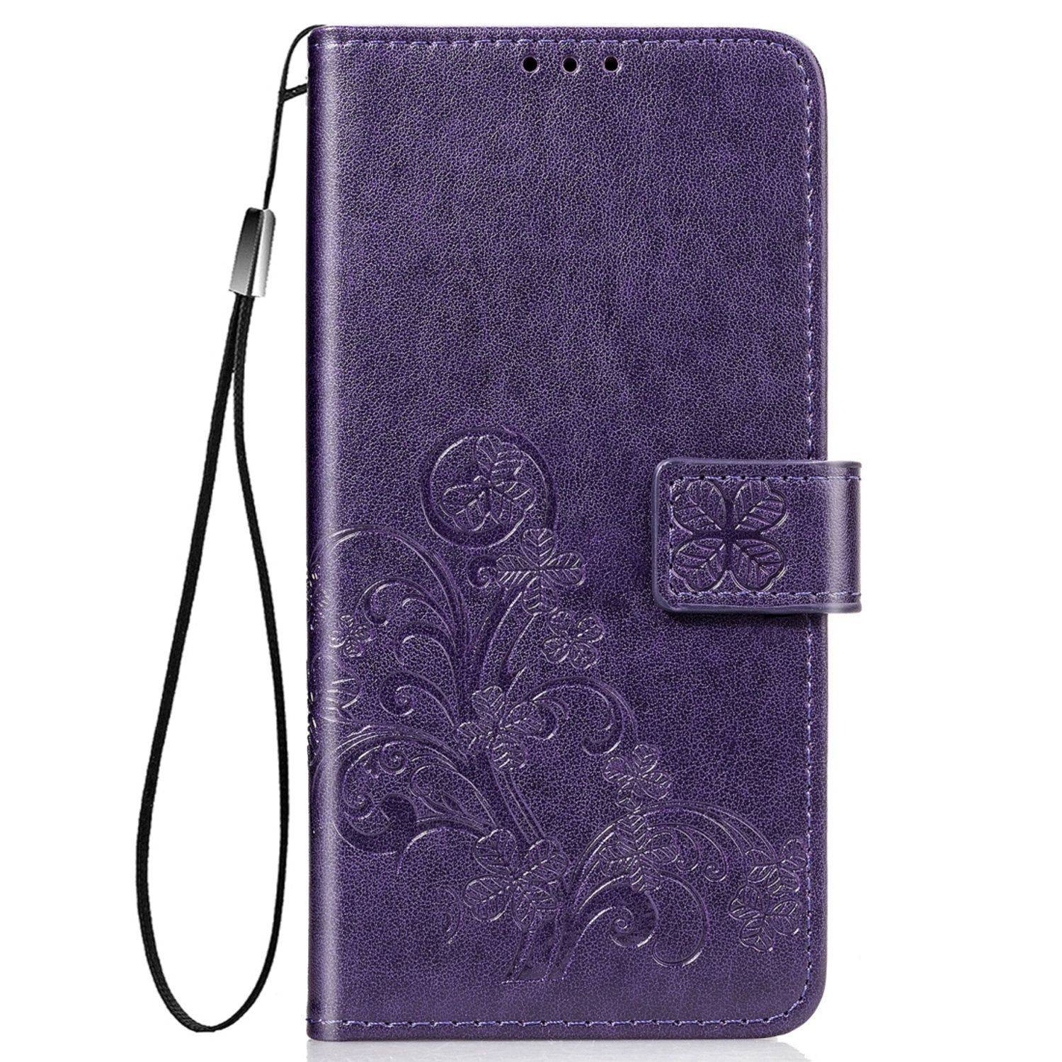 Hülle kompatibel mit Xiaomi Mi 10 Lite 5G Kunstleder Handyhülle - Handy Case Violett