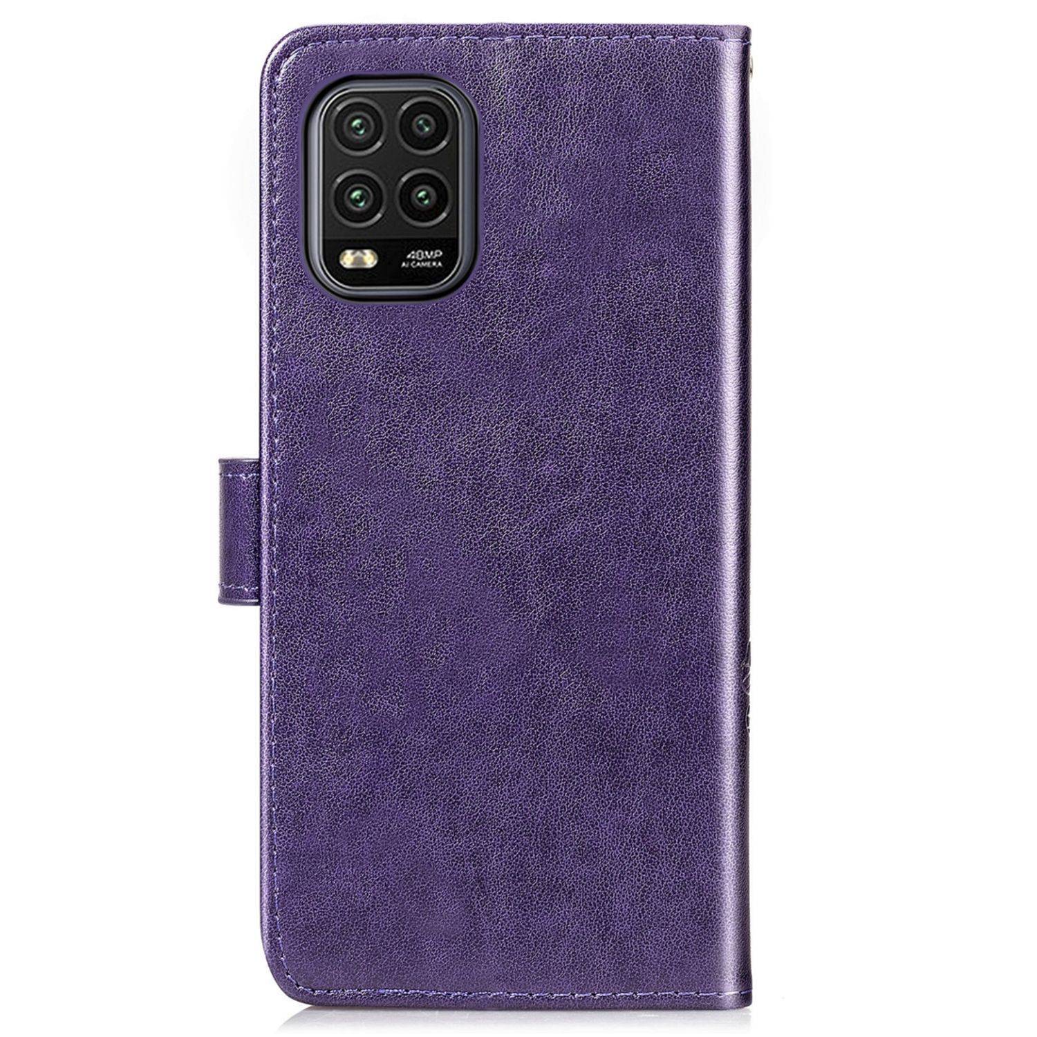 Hülle kompatibel mit Xiaomi Mi 10 Lite 5G Kunstleder Handyhülle - Handy Case Violett