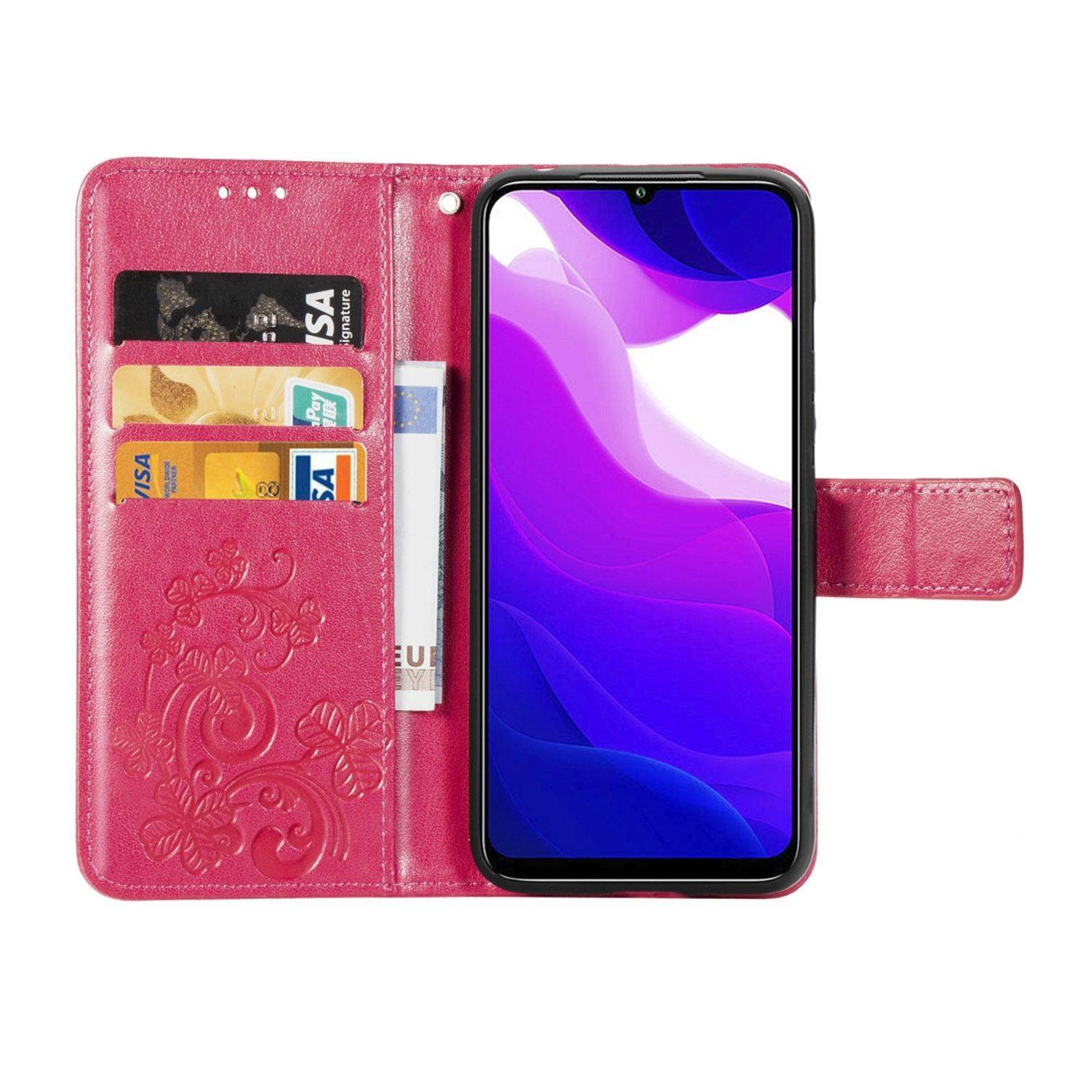 Xiaomi Mi 10 Lite 5G Handyhülle Bookcover Rosa