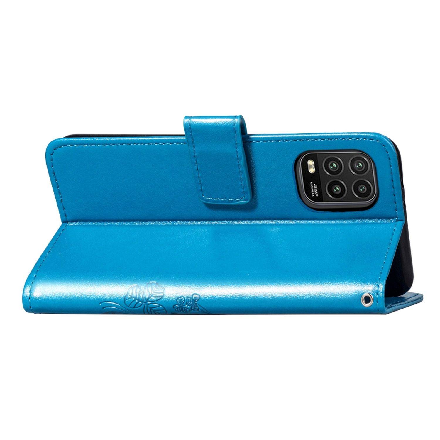 Xiaomi Mi 10 Lite 5G Handyhülle Bookcover Blau