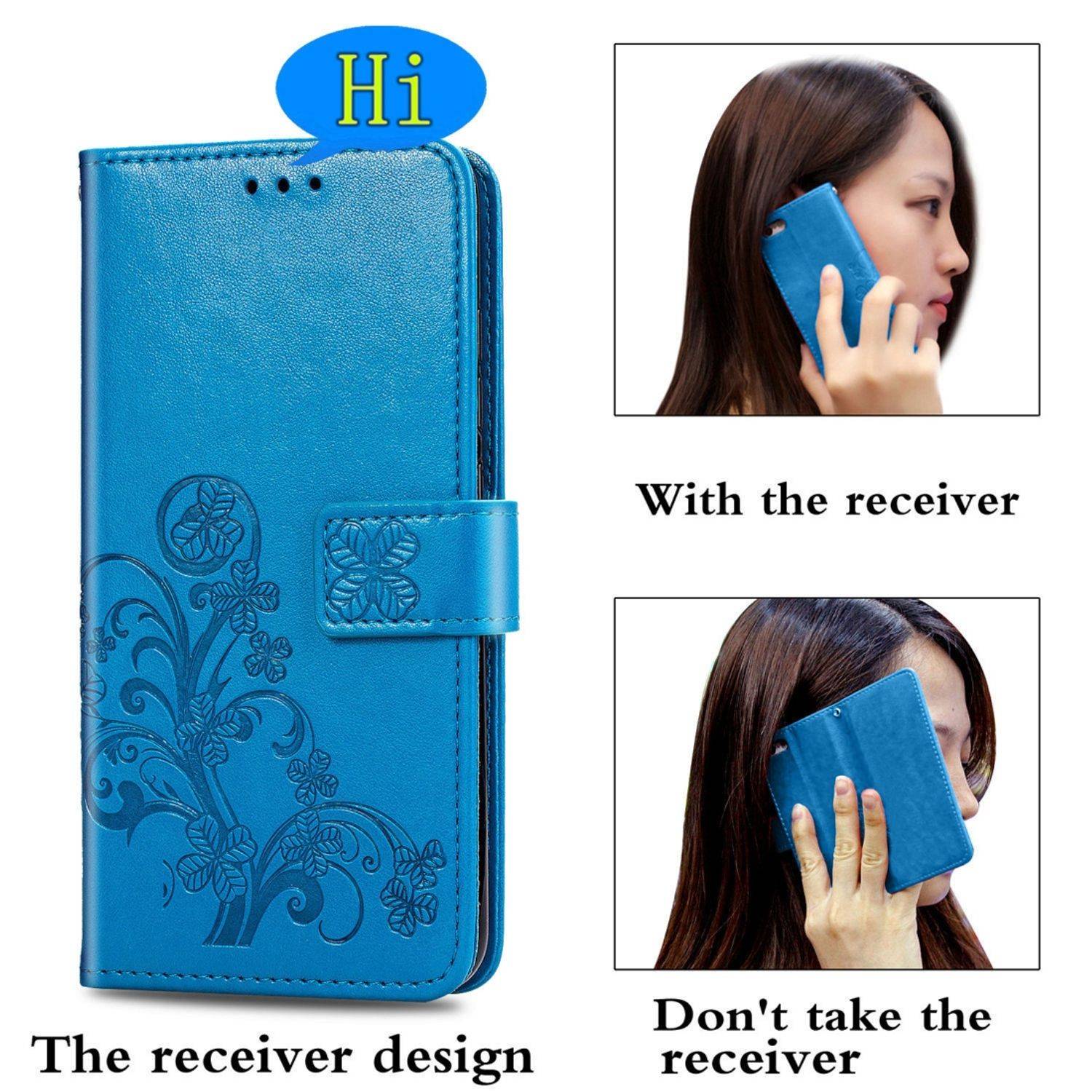 Xiaomi Redmi 9A Handyhülle Bookcover Blau