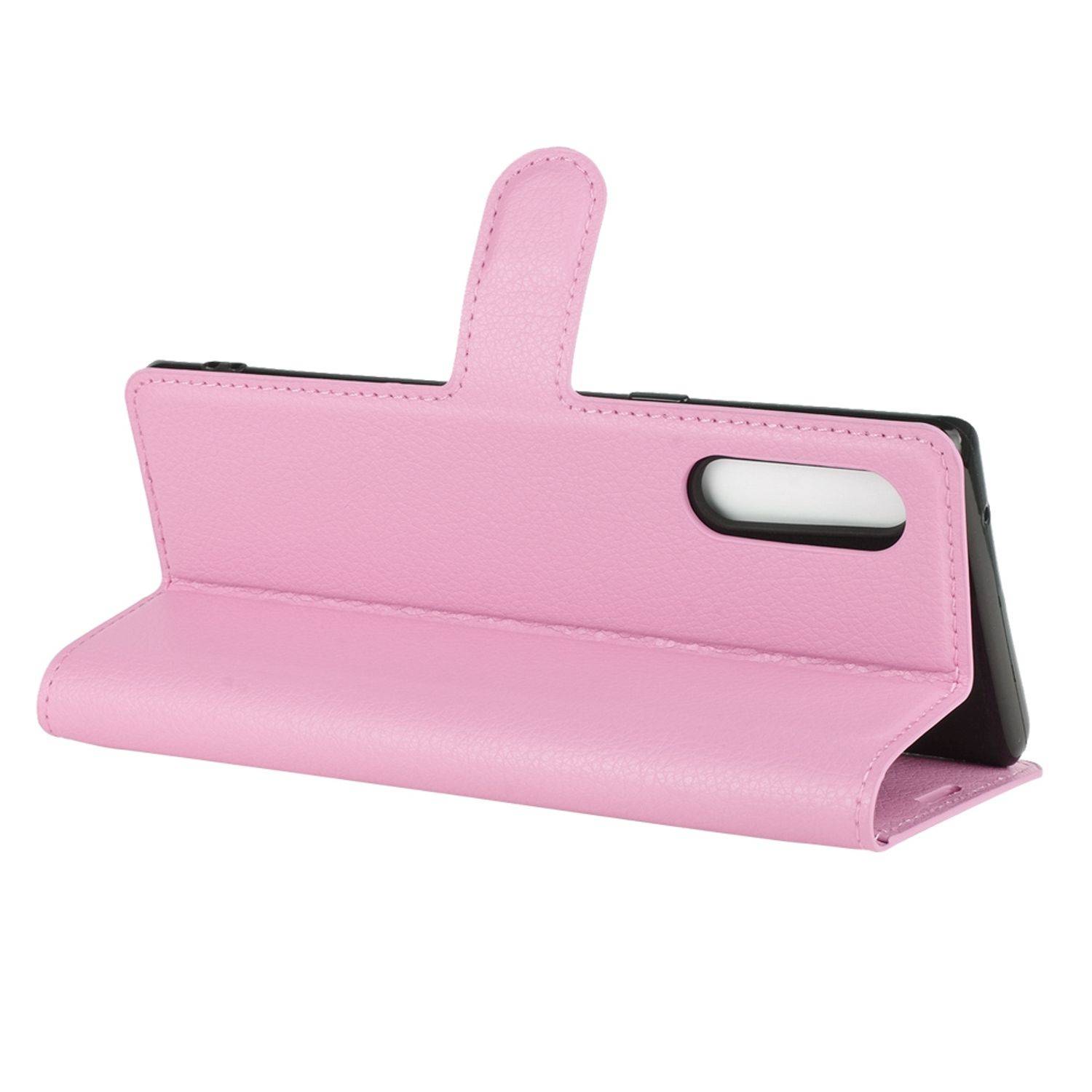 Hülle kompatibel mit LG Velvet Kunstleder Handyhülle - Handy Case Rosa