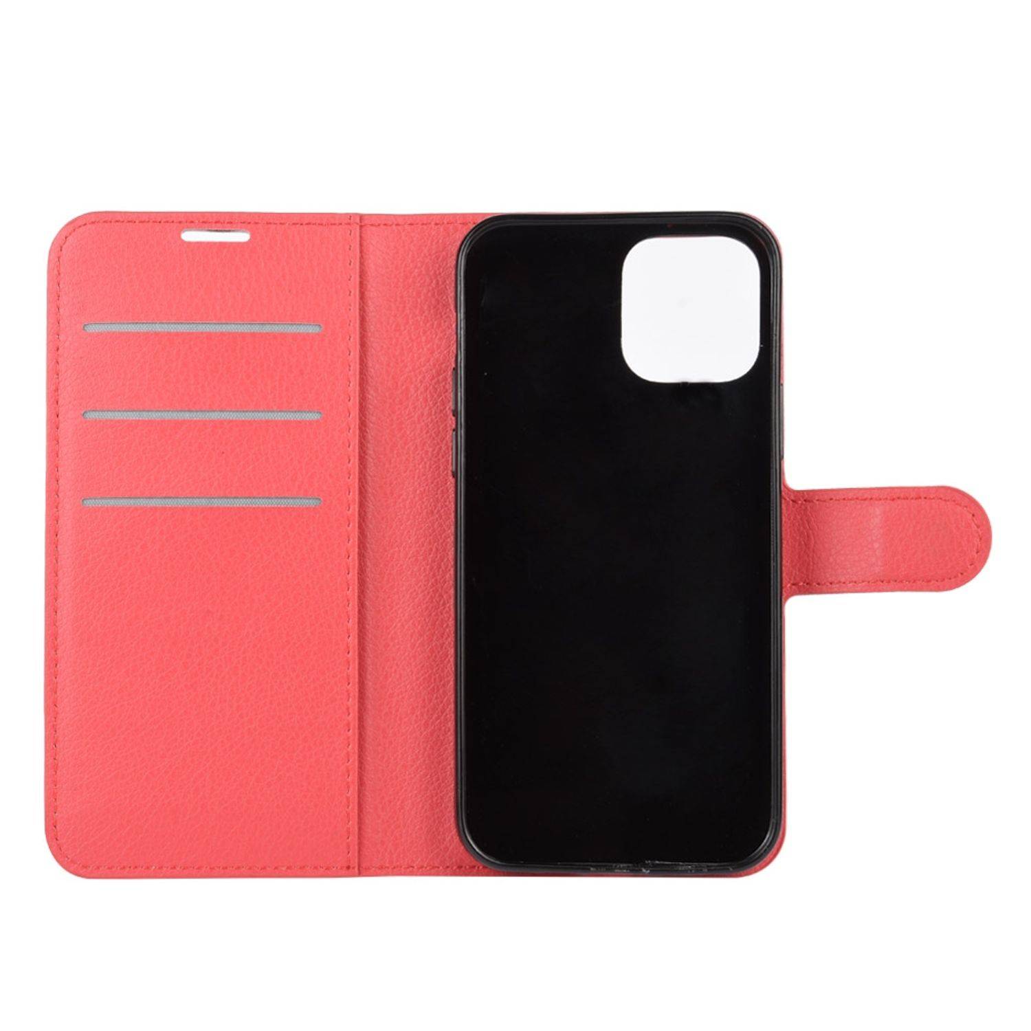 Apple iPhone 12 Pro Max Handyhülle Bookcover Rot