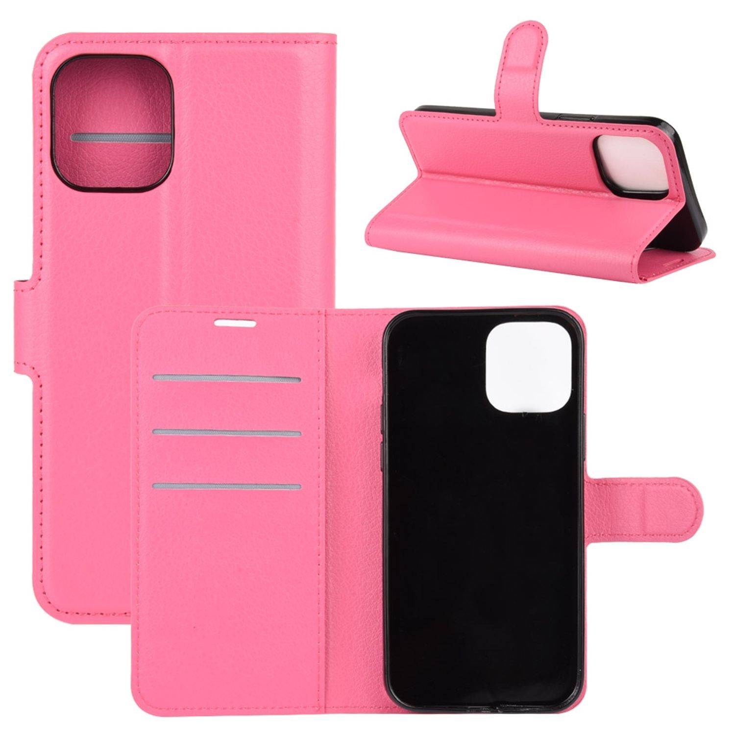 Apple iPhone 12 Pro Max Handyhülle Bookcover Rosa