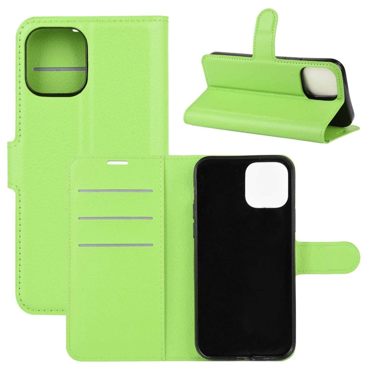 Apple iPhone 12 Pro Max Handyhülle Bookcover Grün