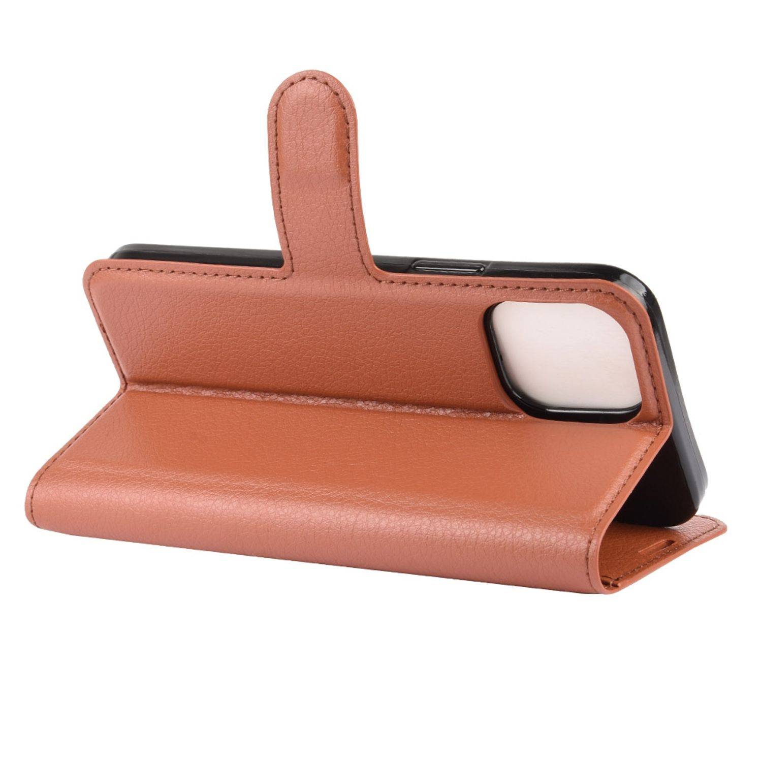 Apple iPhone 12 Mini Handyhülle Bookcover Braun