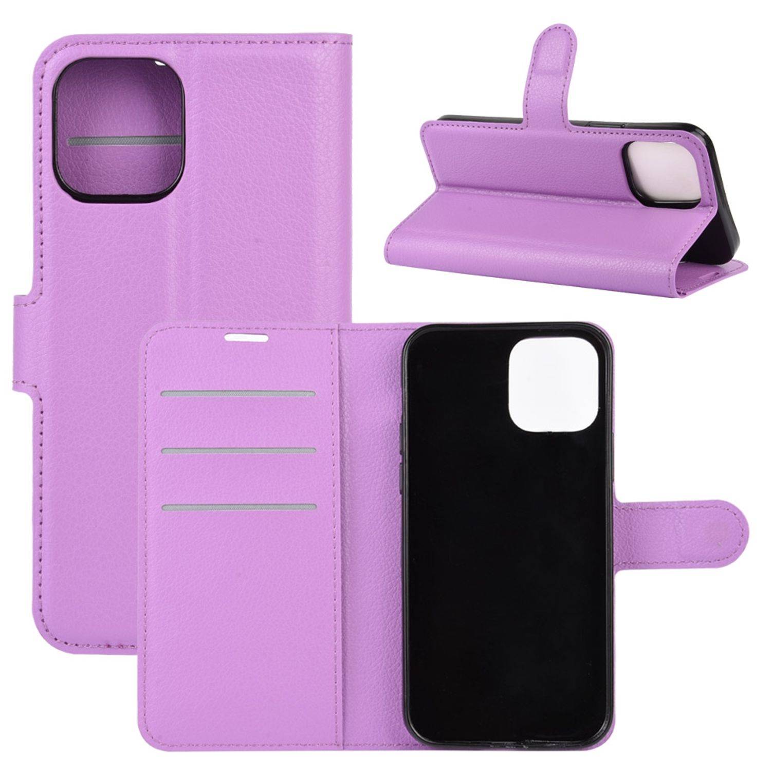 Apple iPhone 12 Mini Handyhülle Bookcover Violett
