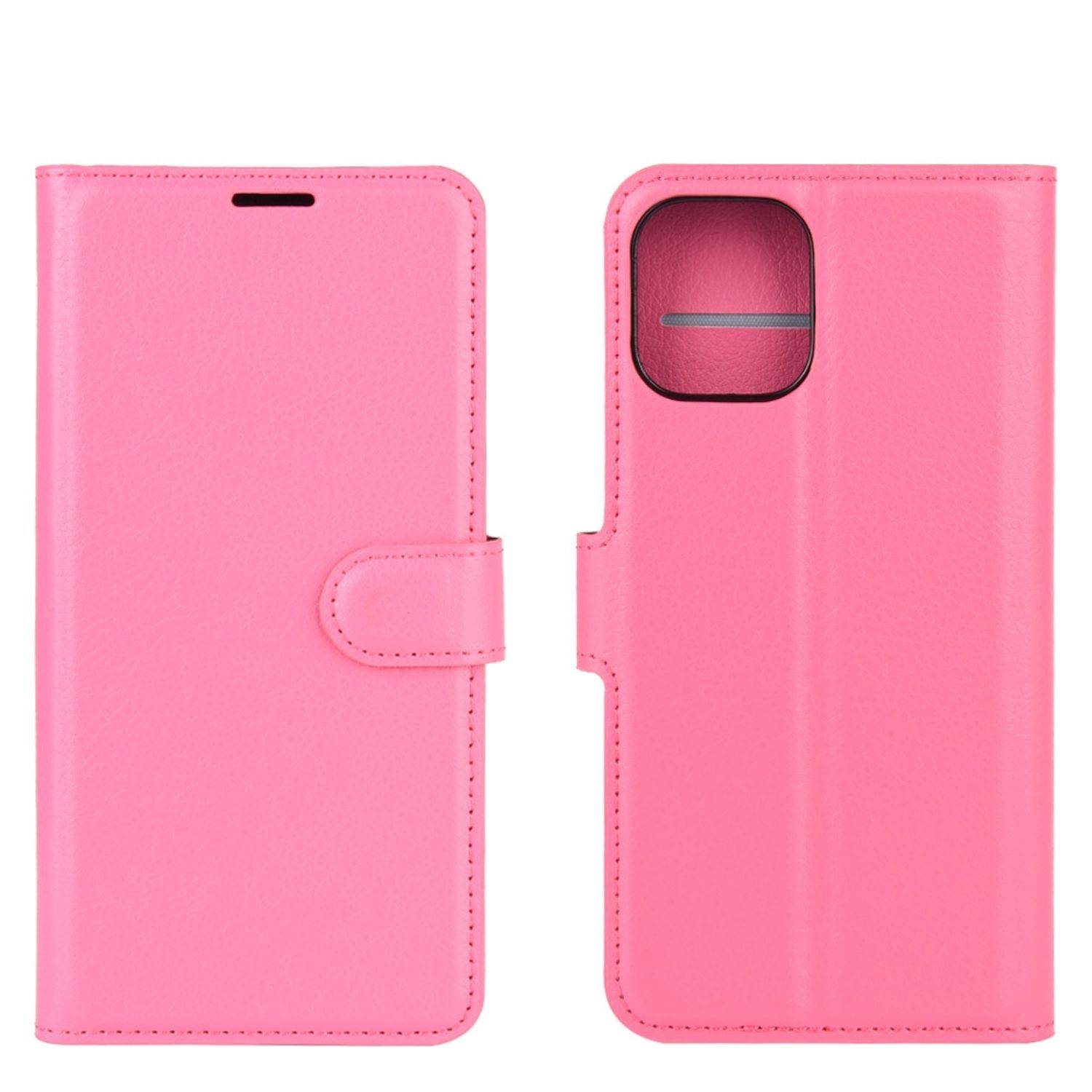 Apple iPhone 12 Mini Handyhülle Bookcover Rosa