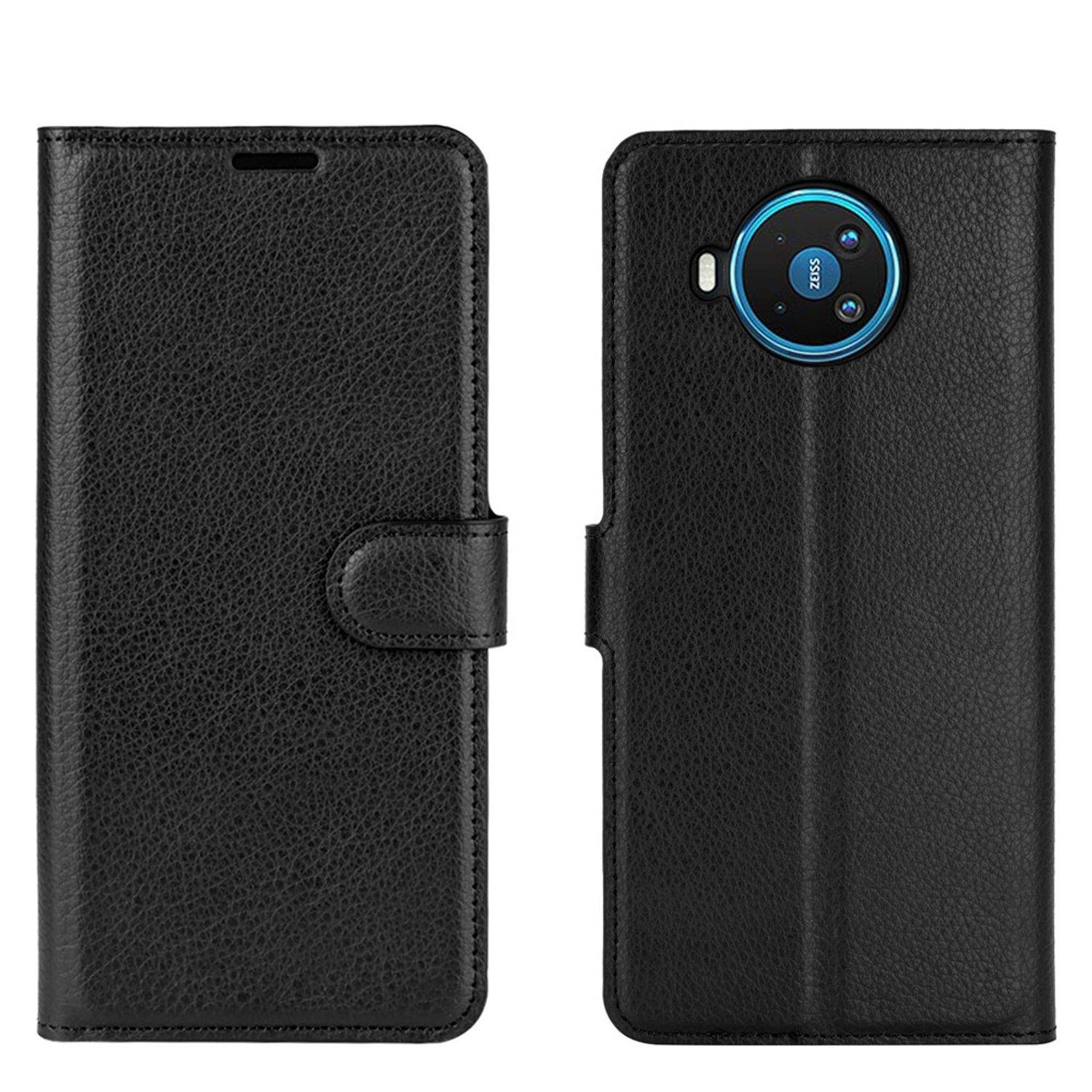 Nokia 8.3 Handyhülle Bookcover Schwarz