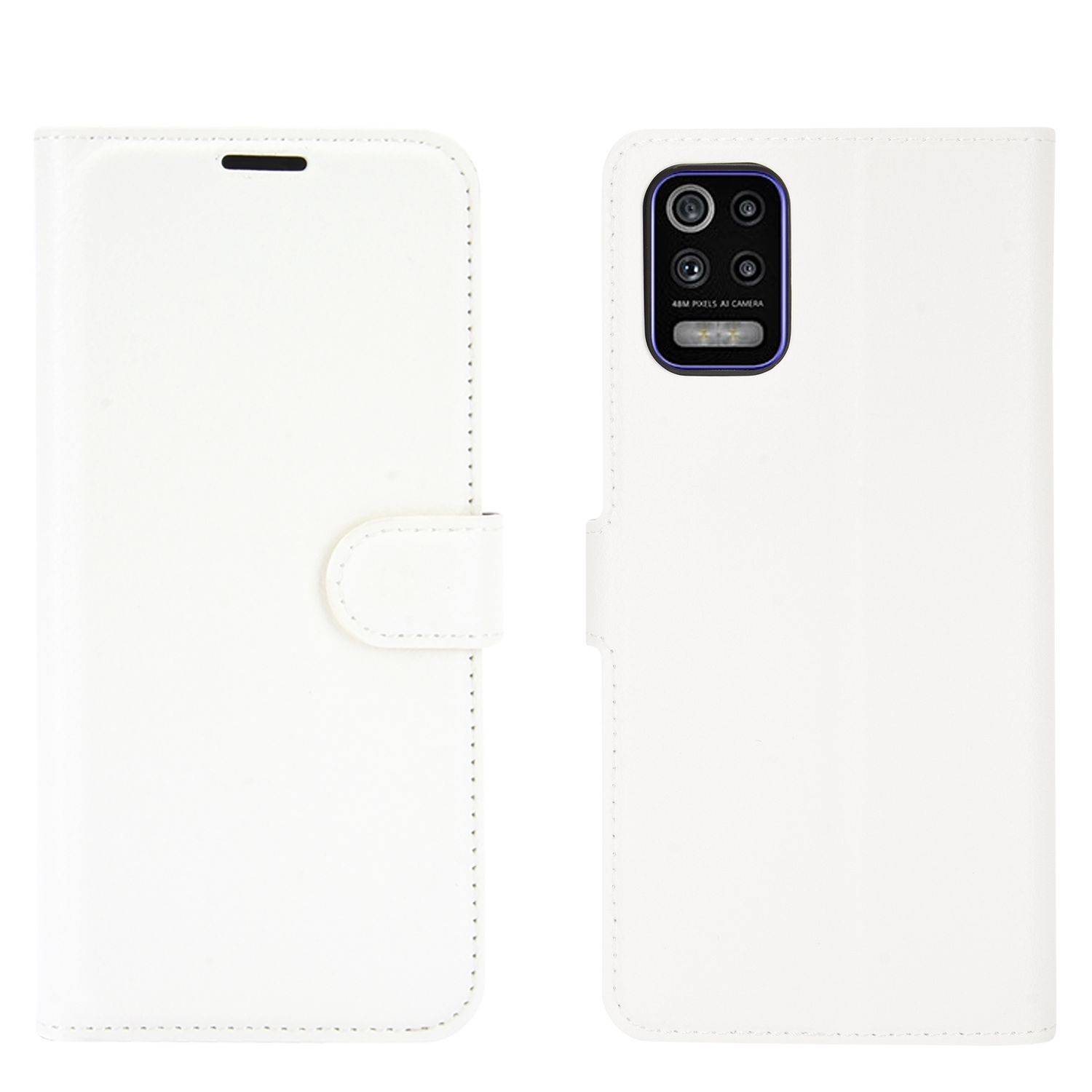 LG K52 Handyhülle Bookcover Weiß