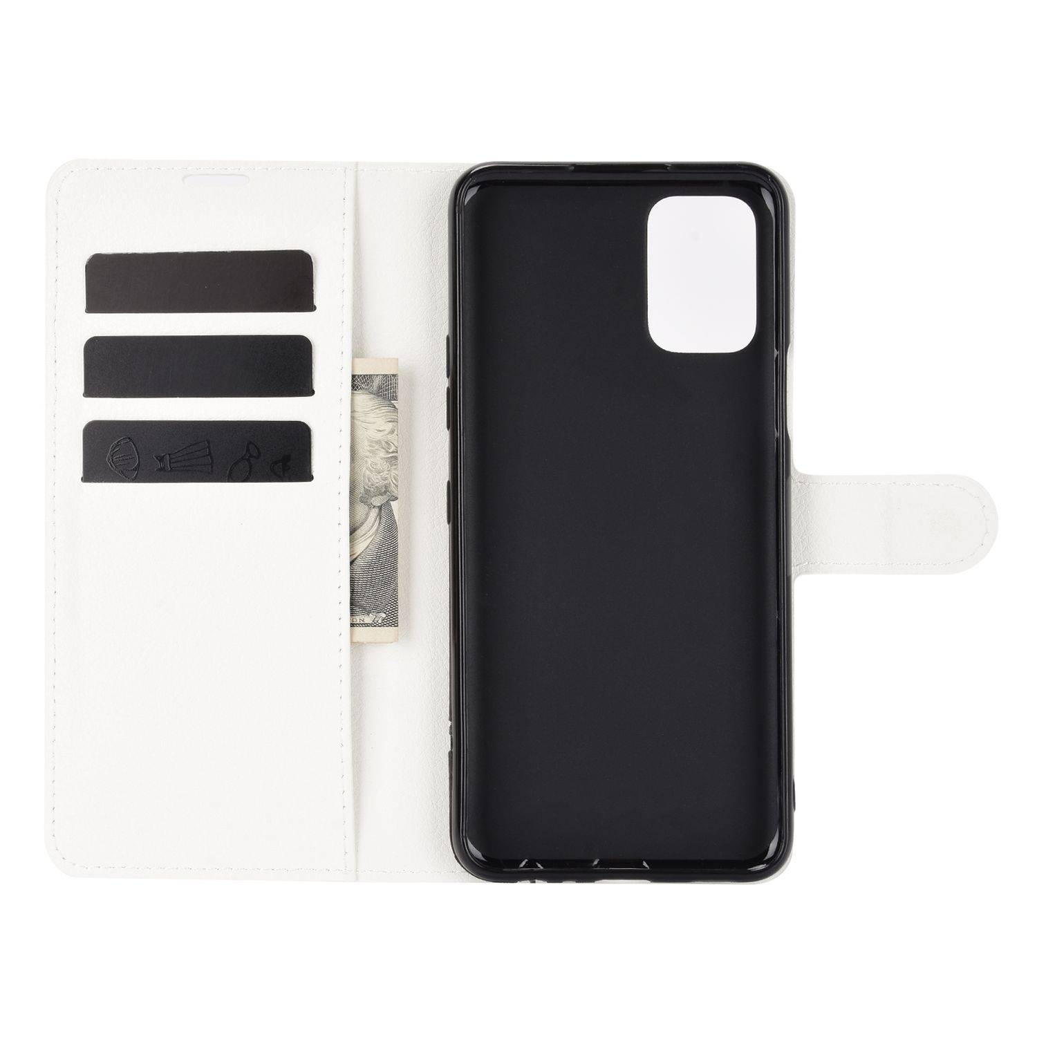LG K52 Handyhülle Bookcover Weiß