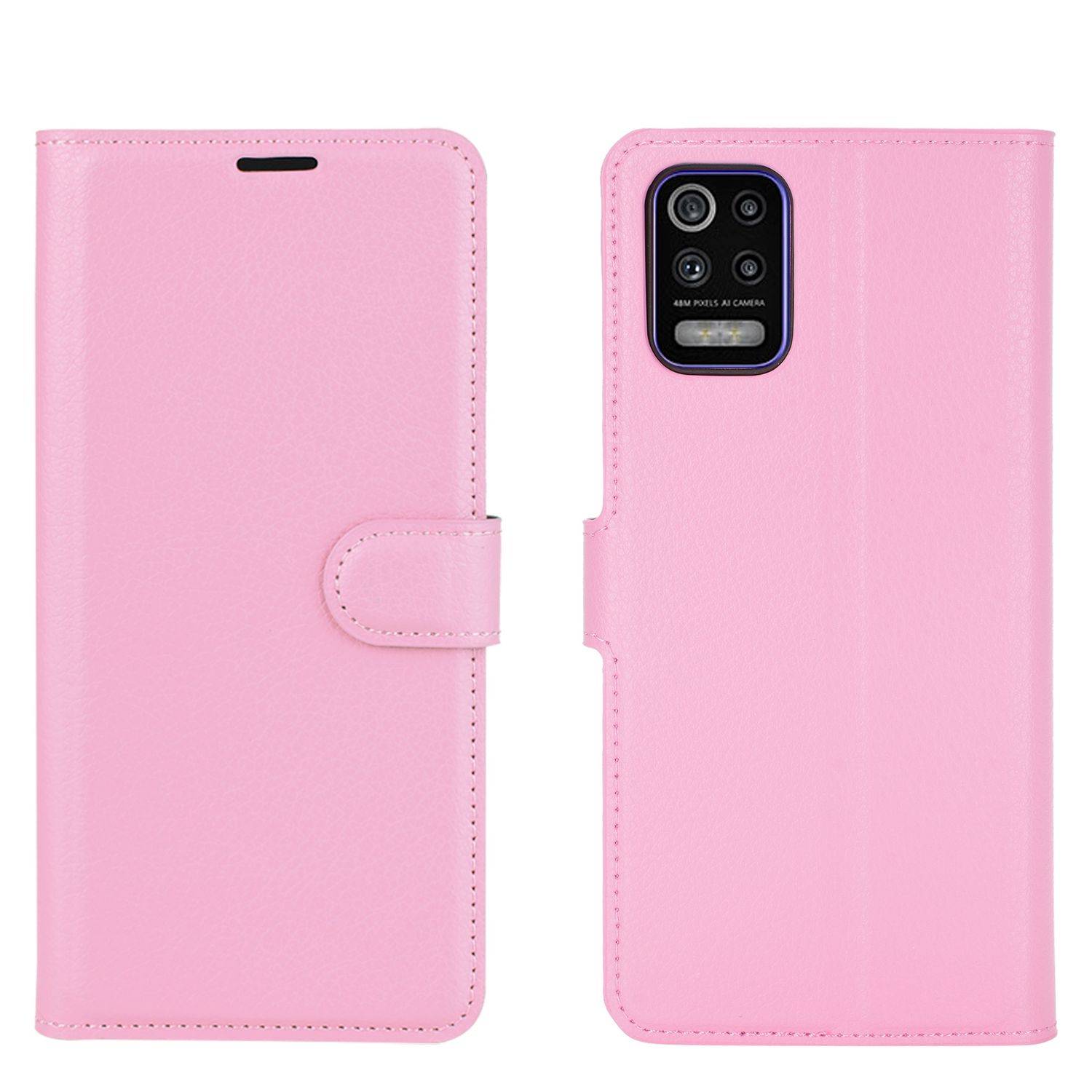 LG K52 Handyhülle Bookcover Rosa