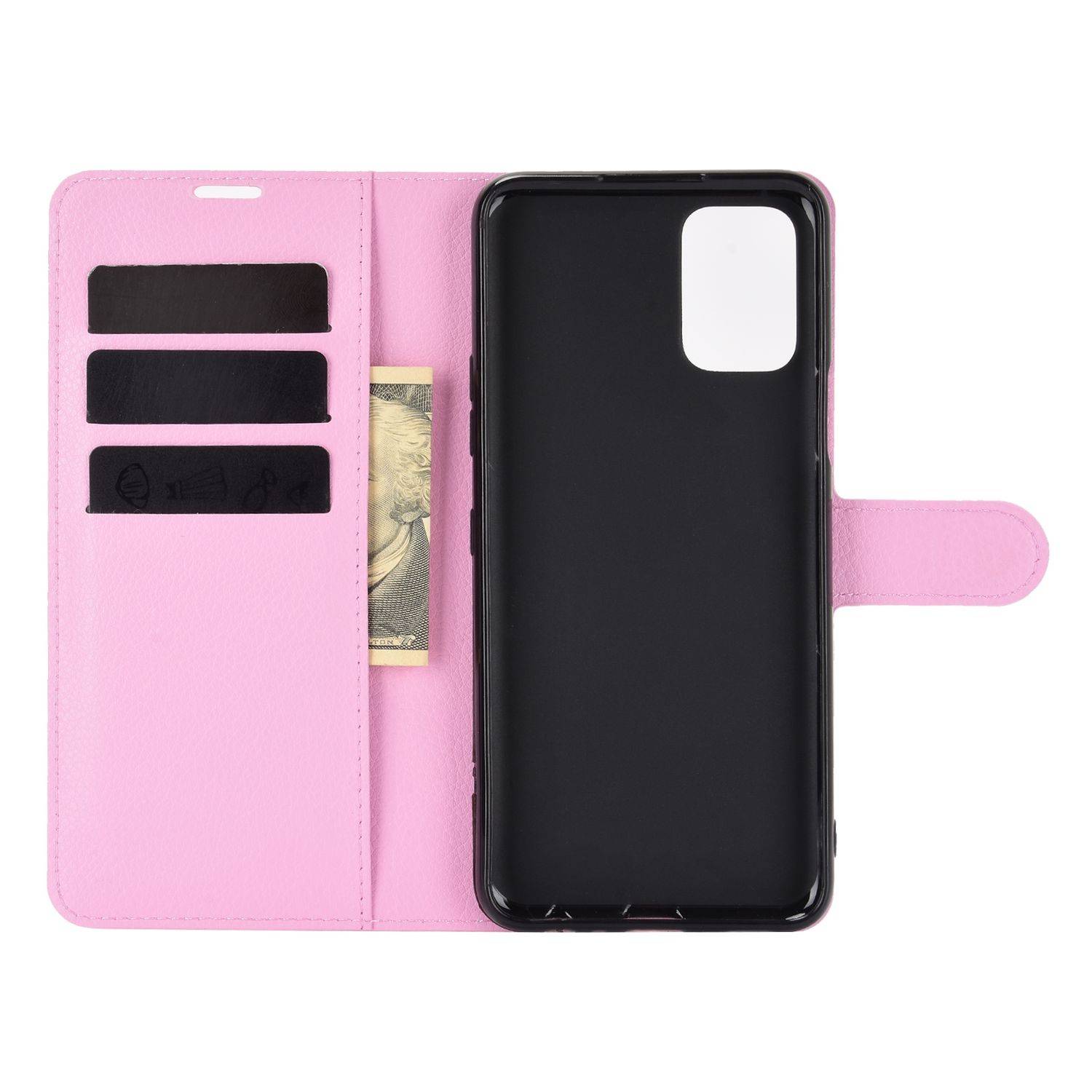 LG K52 Handyhülle Bookcover Rosa